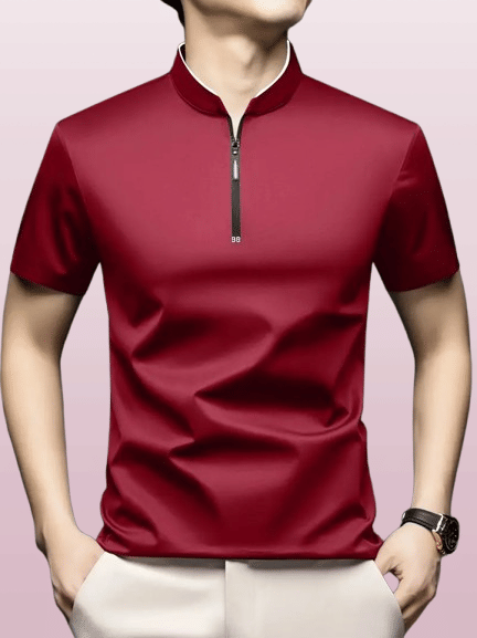ELBATROSS Men Polyester Regular Fit Solid Polo T Shirt ( Red ) ELBATROSS Men Polyester Regular Fit Solid Polo T Shirt ( Red )