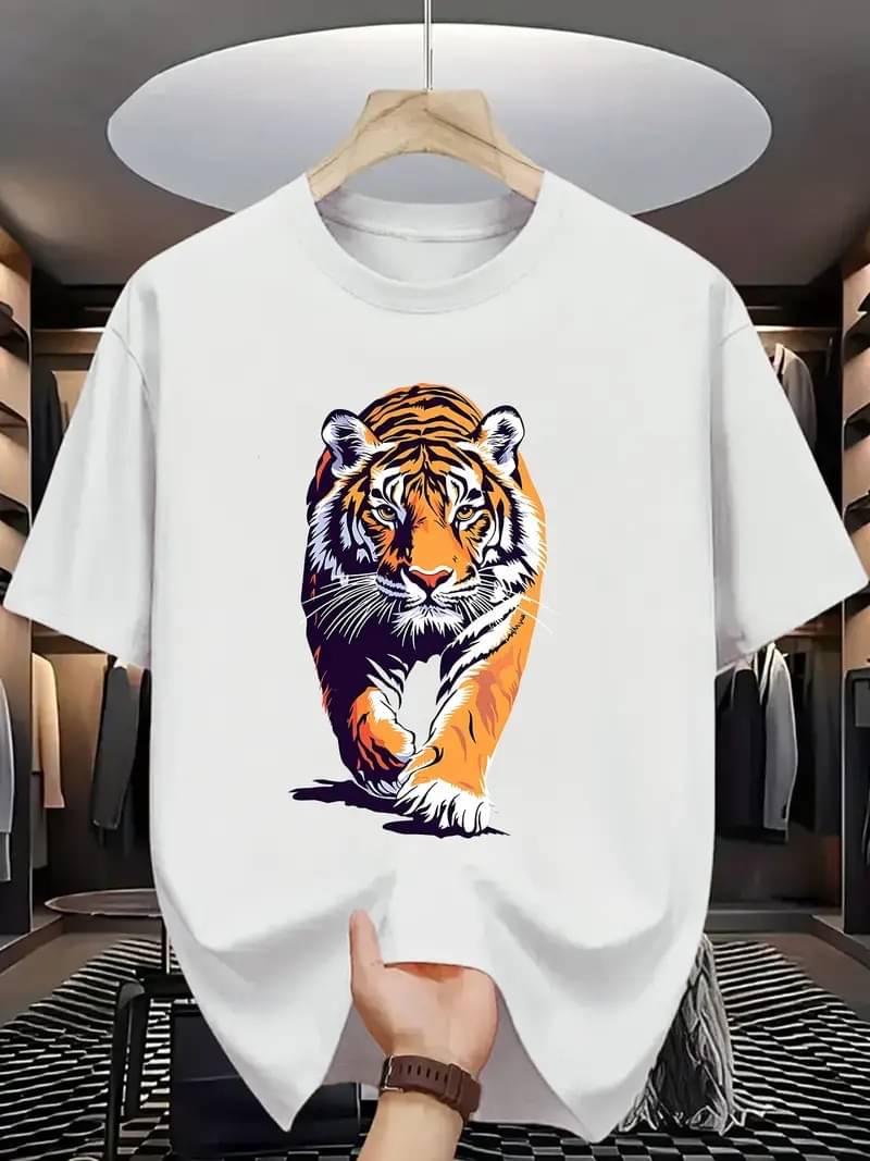 ELBATROSS Men Polyester Regular Fit Printed T-Shirt ( White ) ELBATROSS Men Polyester Regular Fit Printed T-Shirt ( White )