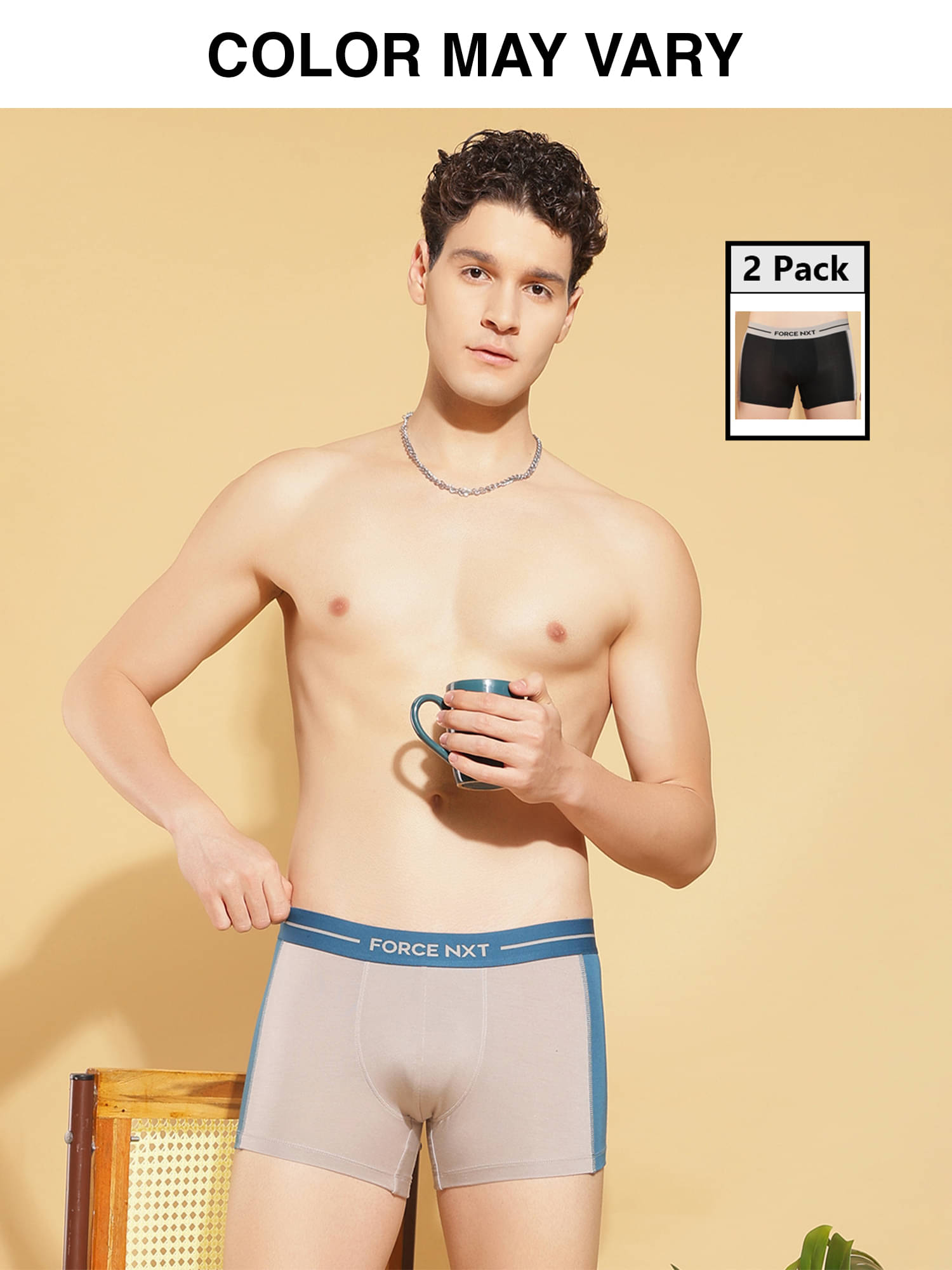 Force NXT Pack of 2 Cotton Trunks For Men's ( Multicolor5 ) Force NXT Pack of 2 Cotton Trunks For Men's ( Multicolor5 )