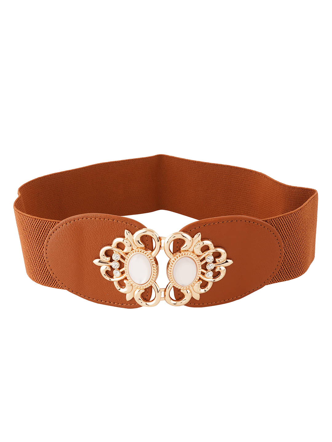     			Girls Party, Formal, Evening, Casual Tan Stretchable Belt