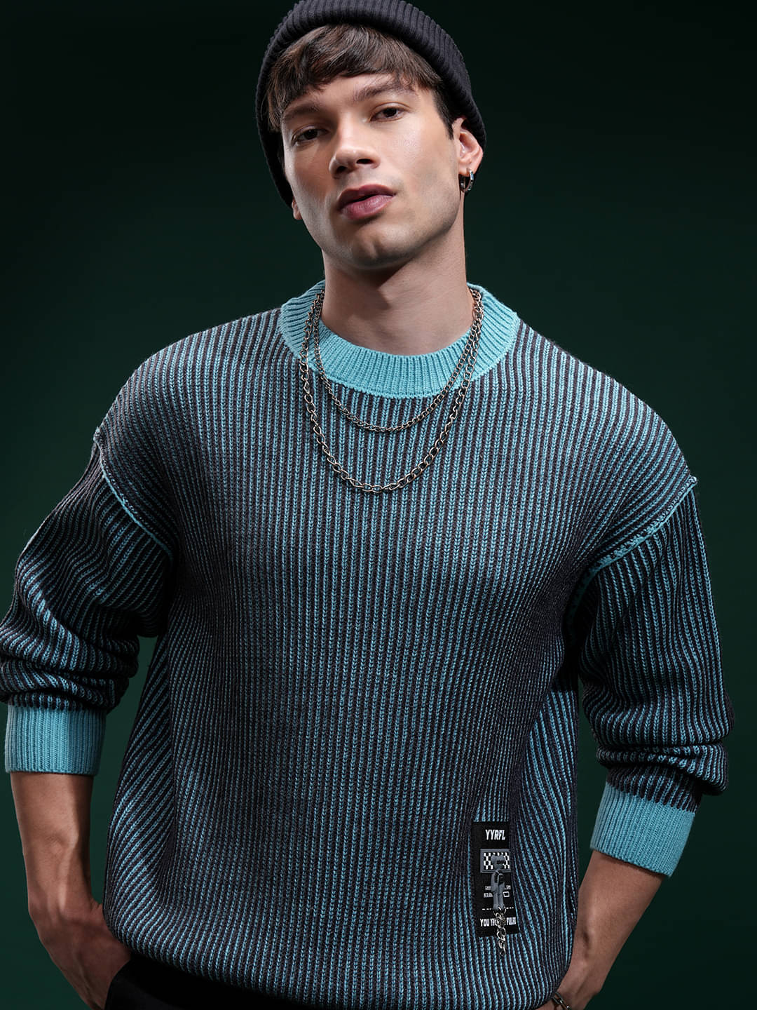     			Highlander Acrylic Round Neck Men's Full Sleeves Pullover Sweater - Grey ( Pack of 1 )