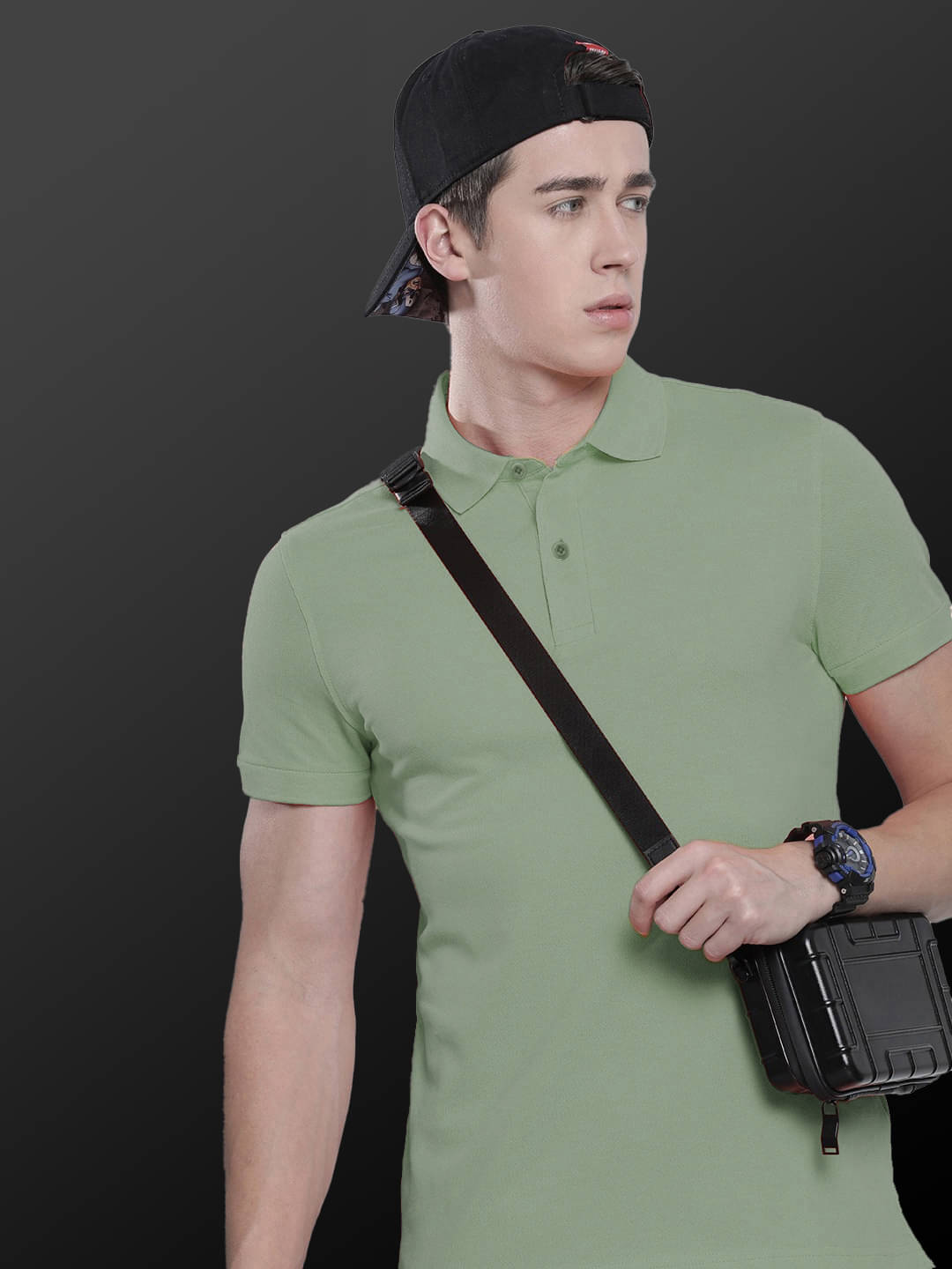 Merriment Men Polyester Regular Fit Solid Polo T Shirt ( Sea Green ) Merriment Men Polyester Regular Fit Solid Polo T Shirt ( Sea Green )