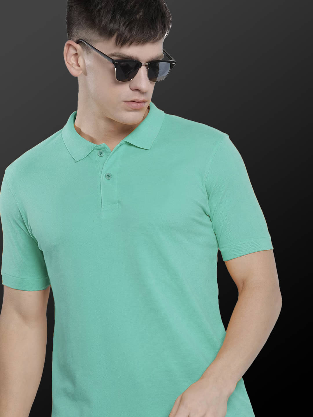 Merriment Men Polyester Regular Fit Solid Polo T Shirt ( Sky Blue ) Merriment Men Polyester Regular Fit Solid Polo T Shirt ( Sky Blue )