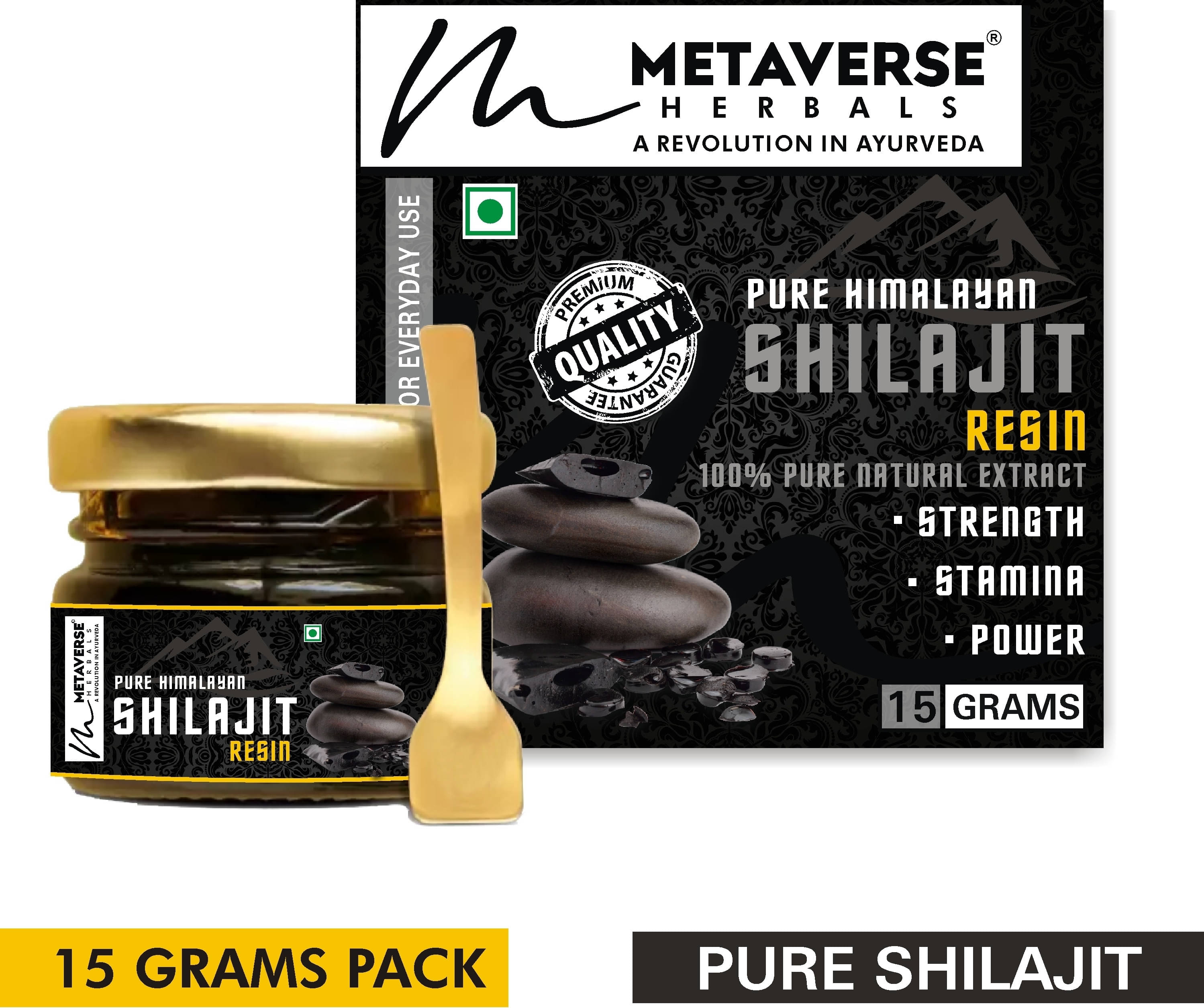 Metaverse Elevate Your Well-Being with 100% Ayurvedic Himalayan Shilajit Resin 15 gm     			Metaverse Elevate Your Well-Being with 100% Ayurvedic Himalayan Shilajit Resin 15 gm
