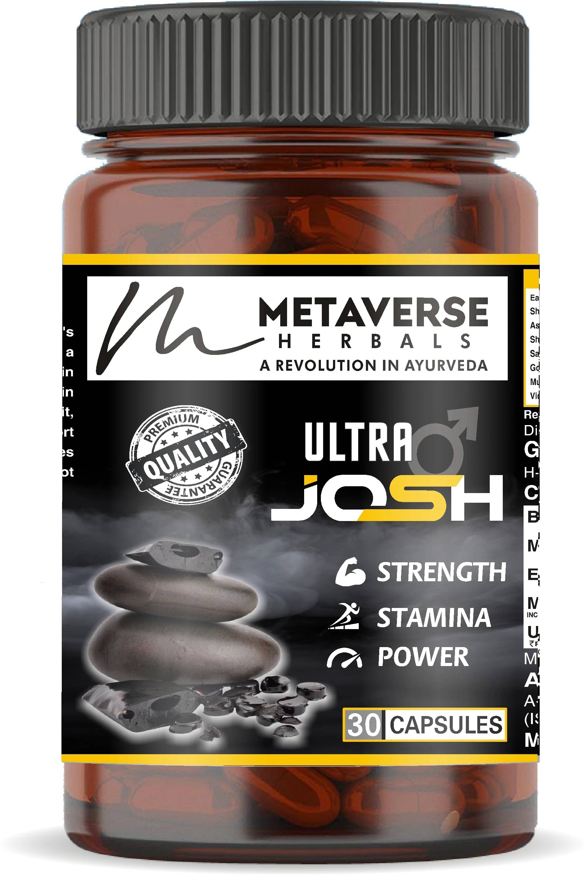 Metaverse Shilajeet Capsule Men Power Stamina Natural Ingredient 100% Ayurvedic Capsule 60 No.s     			Metaverse Shilajeet Capsule Men Power Stamina Natural Ingredient 100% Ayurvedic Capsule 60 No.s