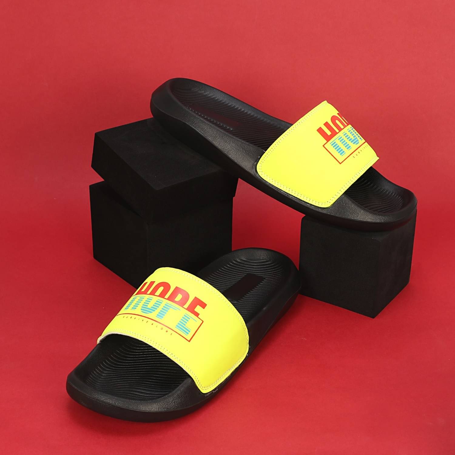    			Q tick Green Men's Slide Flip Flop