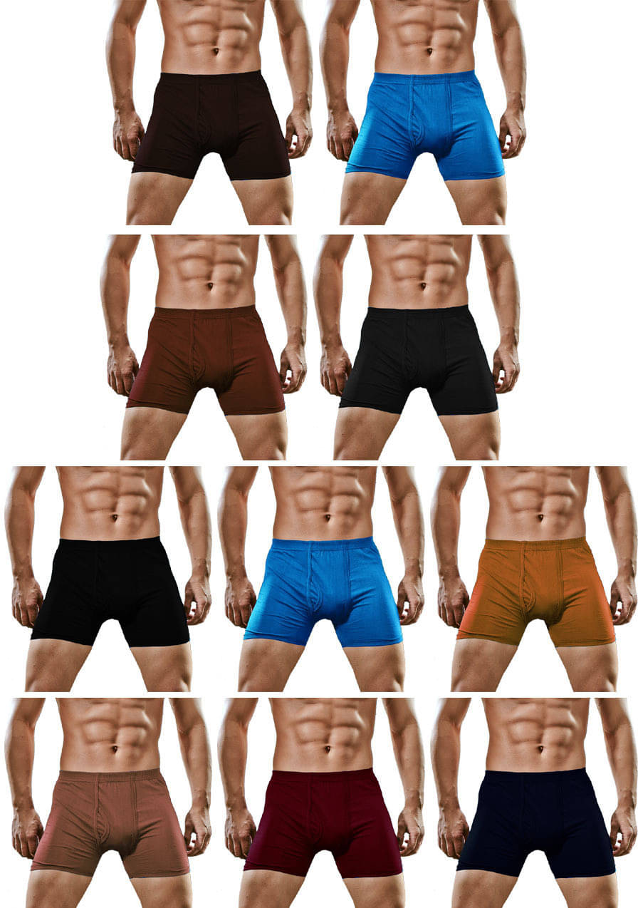 Rupa Frontline Pack of 10 Cotton Trunks For Men's ( Multicolor ) Rupa Frontline Pack of 10 Cotton Trunks For Men's ( Multicolor )