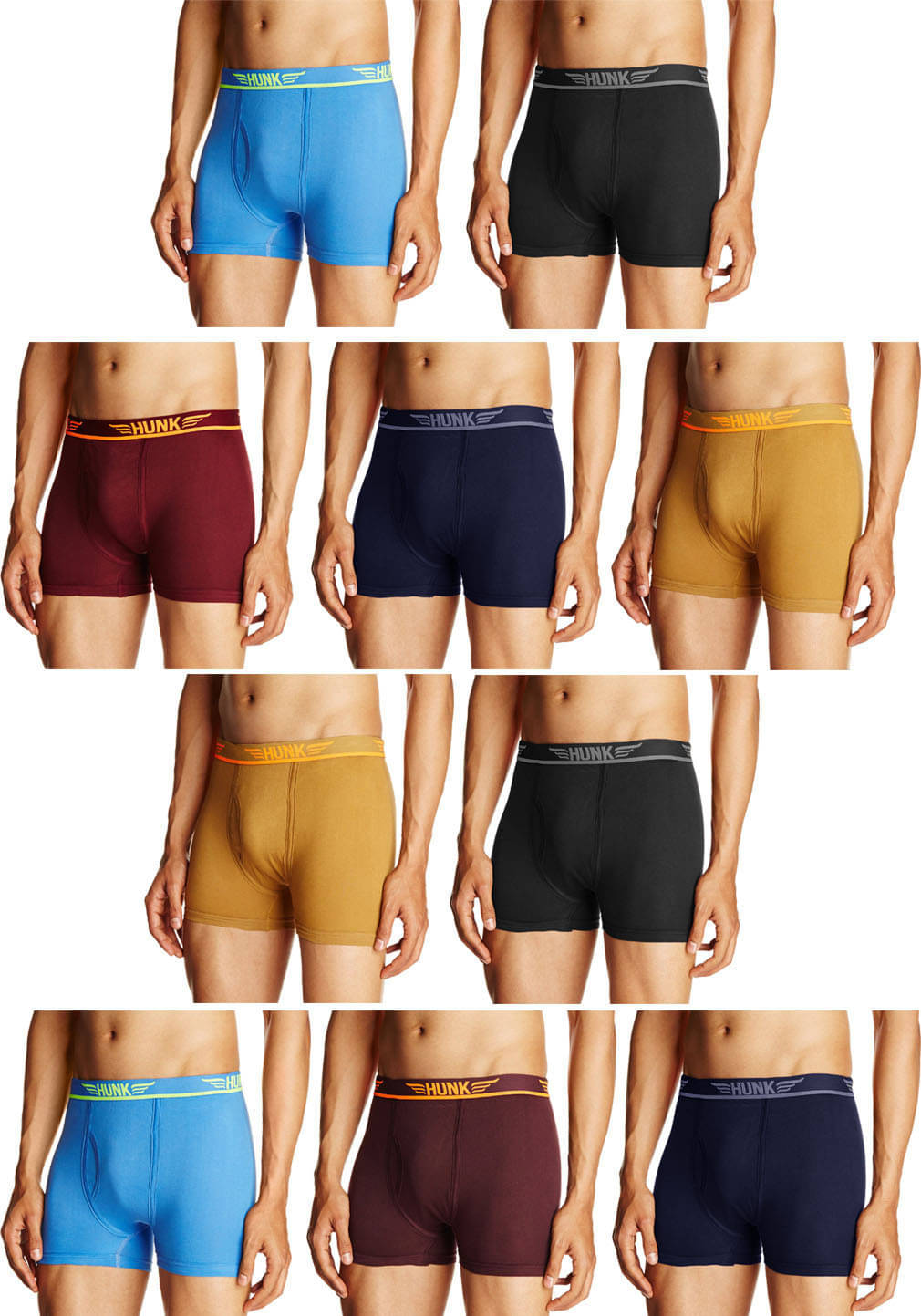     			Rupa Frontline Pack of 10 Cotton Trunks For Men's ( Multicolor )