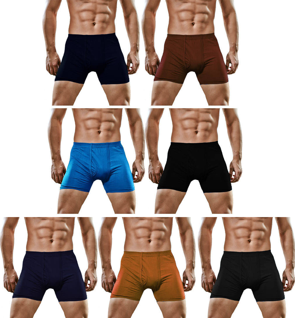 Rupa Frontline Pack of 7 Cotton Trunks For Men's ( Multicolor ) Rupa Frontline Pack of 7 Cotton Trunks For Men's ( Multicolor )