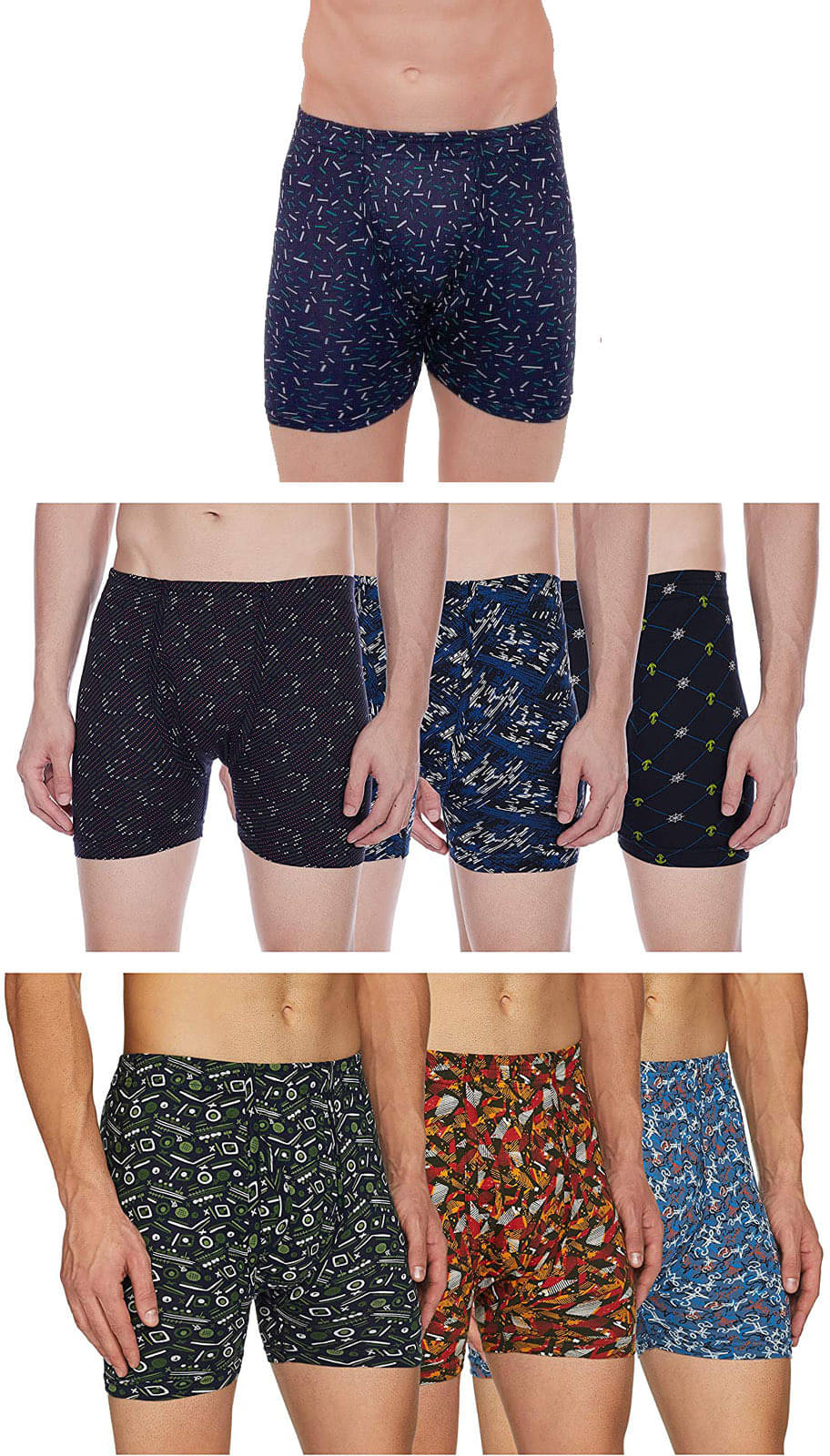     			Rupa Frontline Pack of 7 Cotton Trunks For Men's ( Multicolor )