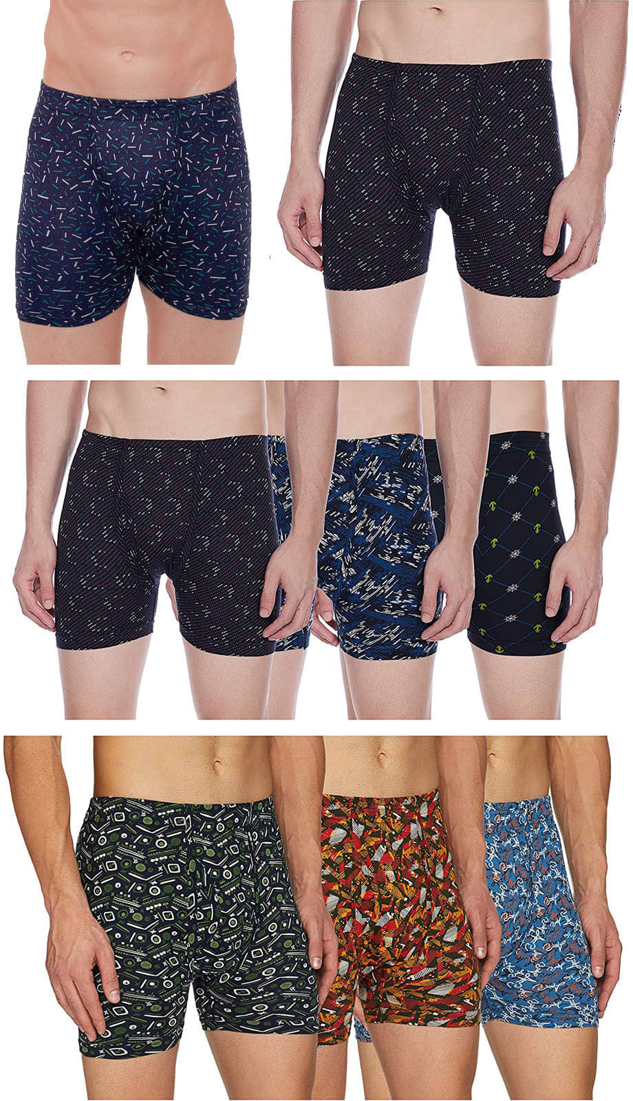 Rupa Frontline Pack of 8 Cotton Trunks For Men's ( Multicolor ) Rupa Frontline Pack of 8 Cotton Trunks For Men's ( Multicolor )