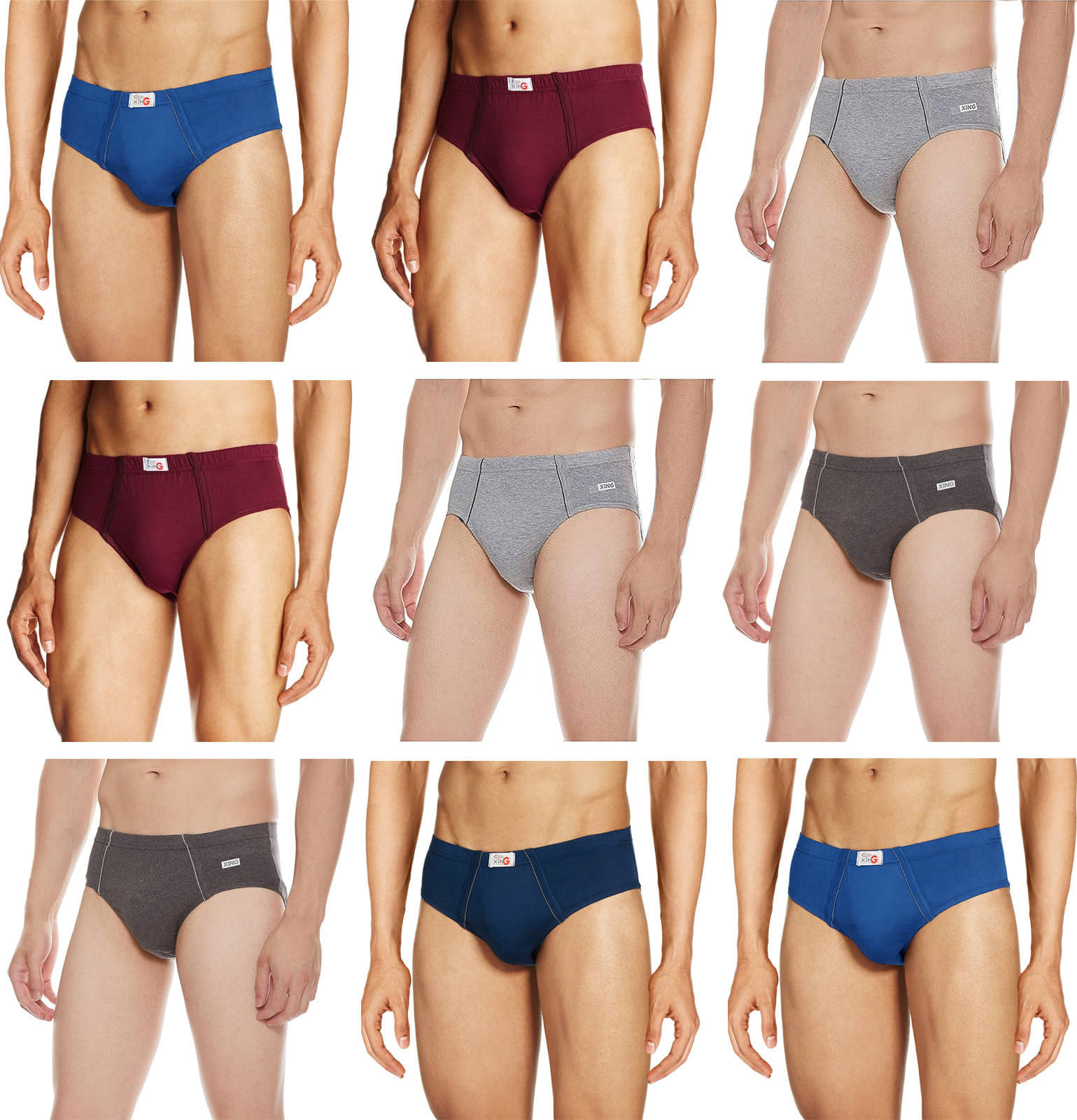 Rupa Frontline Pack of 9 Cotton Briefs For Men's ( Multicolor ) Rupa Frontline Pack of 9 Cotton Briefs For Men's ( Multicolor )