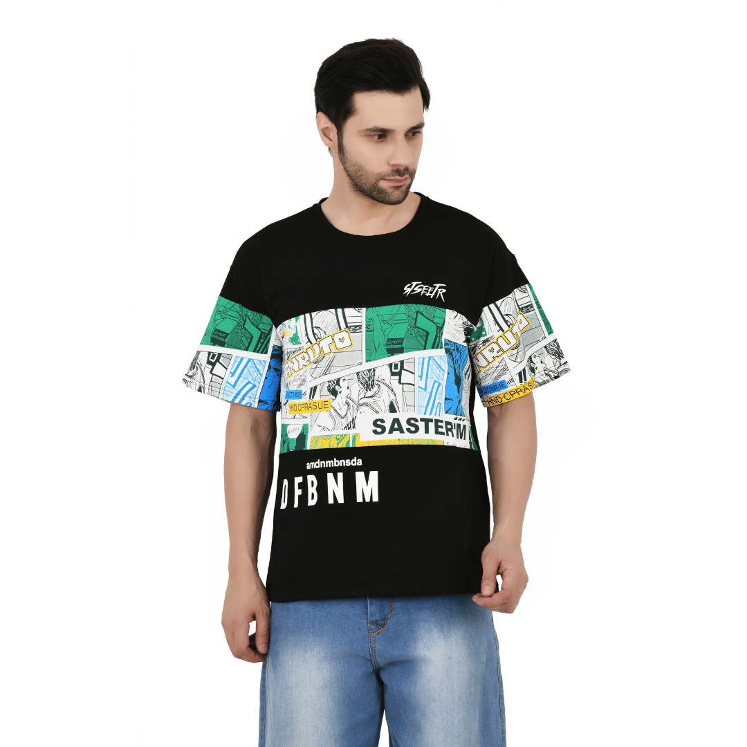     			Sageware Men Cotton Regular Fit Solid T-Shirt ( Black )