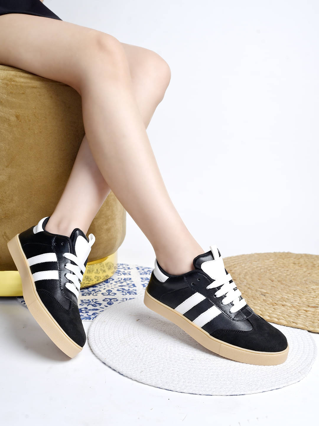 Shoetopia Black Women's Sneakers Shoetopia Black Women's Sneakers
