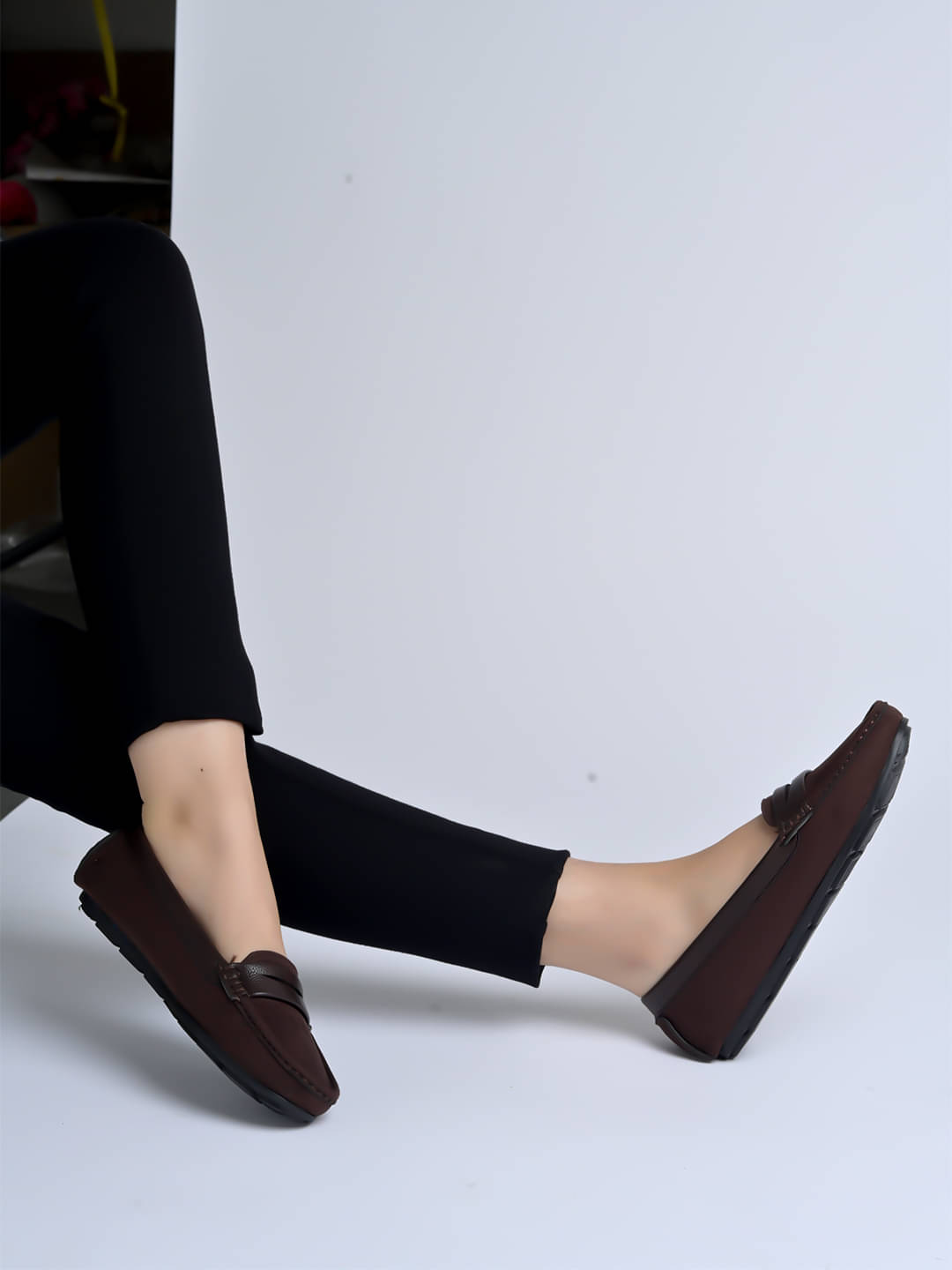     			Shoetopia Brown Women's Loafers