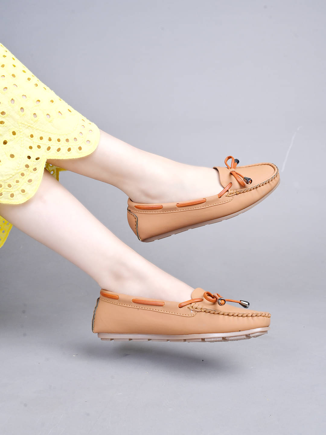     			Shoetopia Tan Women's Loafers