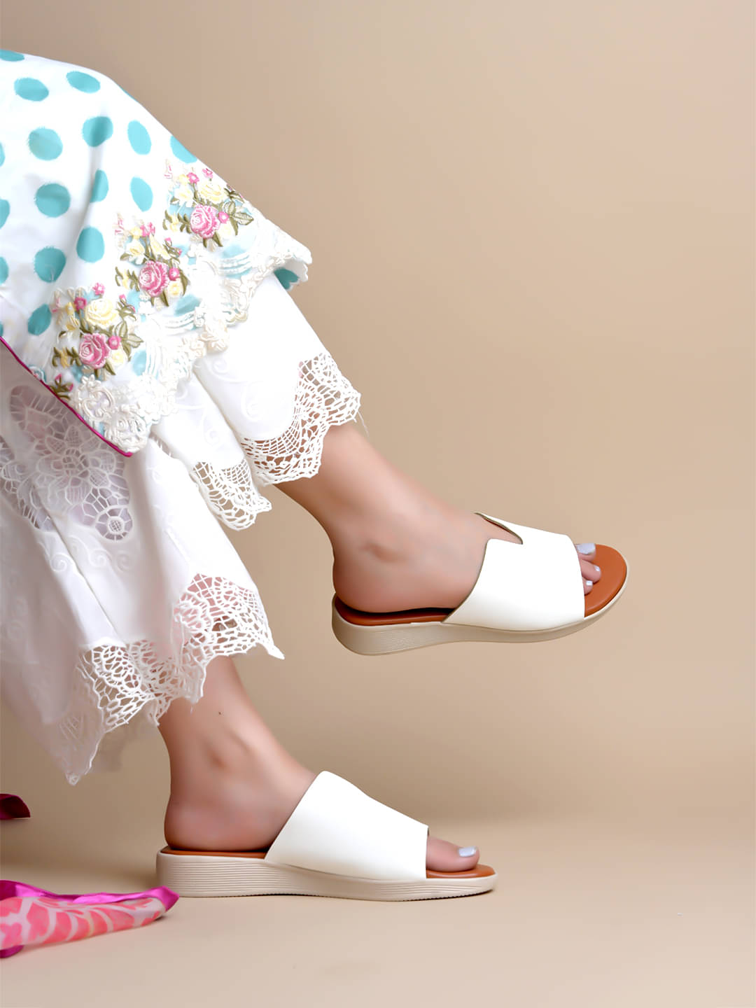     			Shoetopia White Women's Sandal Heels