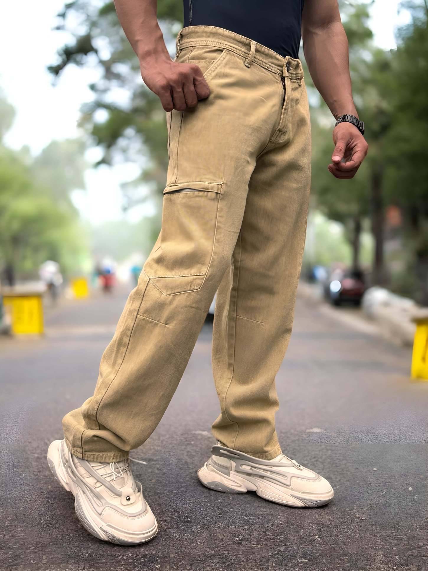     			Styzon Straight Clean Look Men's Jeans - Khaki ( Pack of 1 )