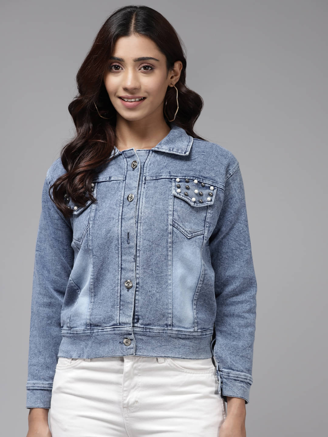 Aarika - Denim Blue Jackets Pack of 1 Aarika - Denim Blue Jackets Pack of 1