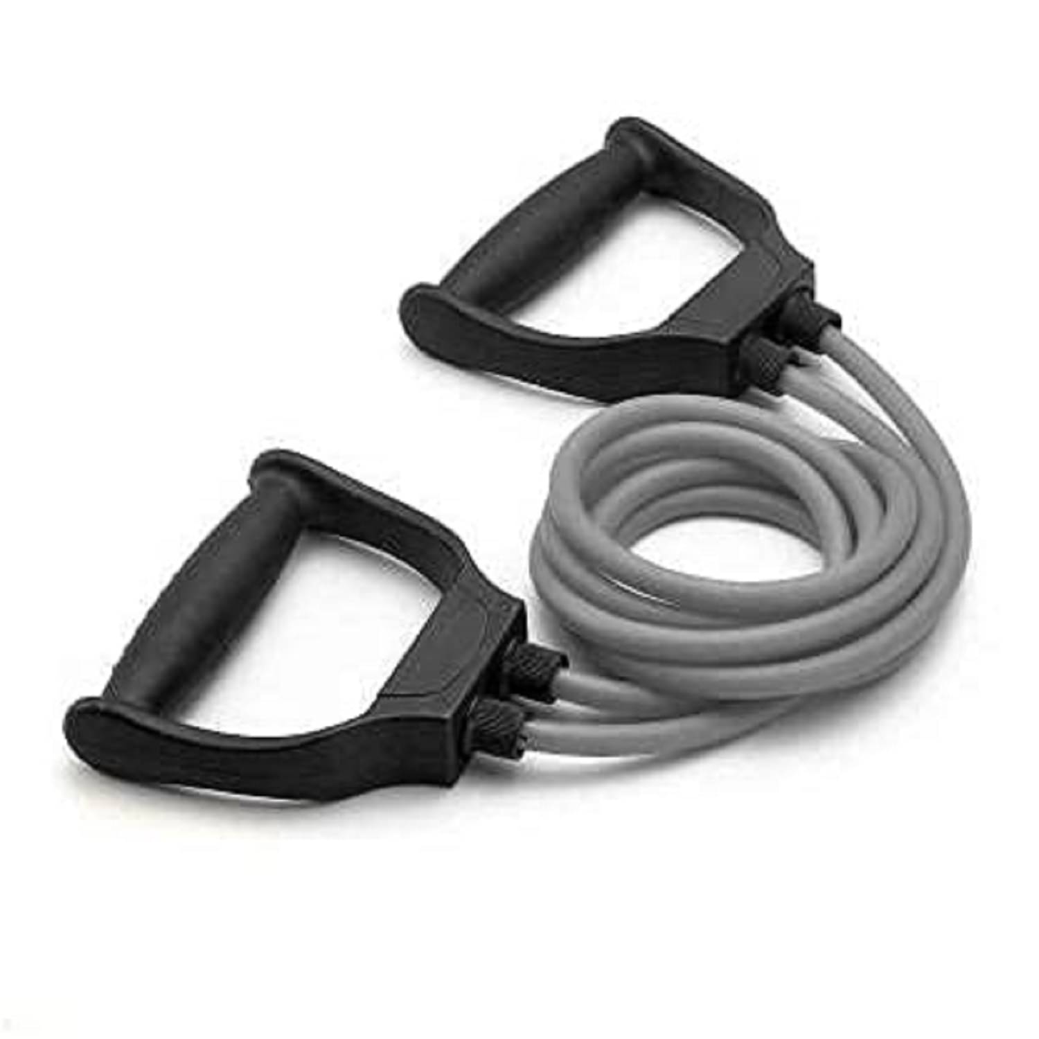     			Double Toning Resistance Tube | Heavy Quality Exercise Band for Stretching, Full Body Workout Band, Home & Gym Toning Tube for Men and Women, Pack of 1