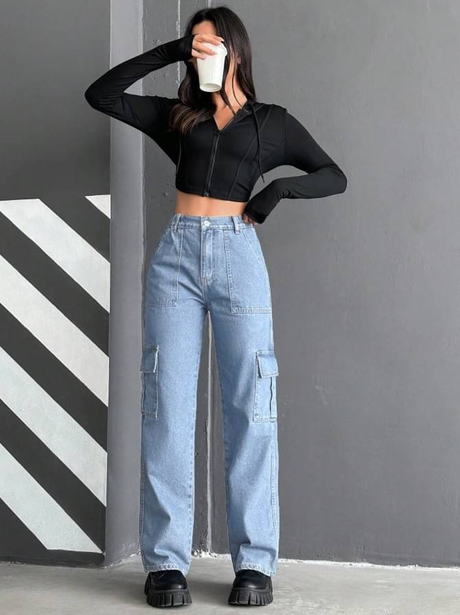     			Ds Fashion Women Straight Fit Waist Jeans