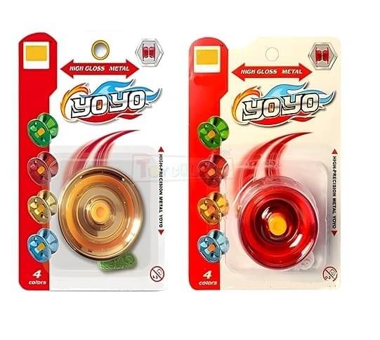     			Eclet 2pc Fidget Fingertip Hand Toy Autism Special Needs Stress Relief Anxiety Sensory Game for Kids Boys Girls Men Women (High Precision Yoyo, (Metal)(Color as per Availability)