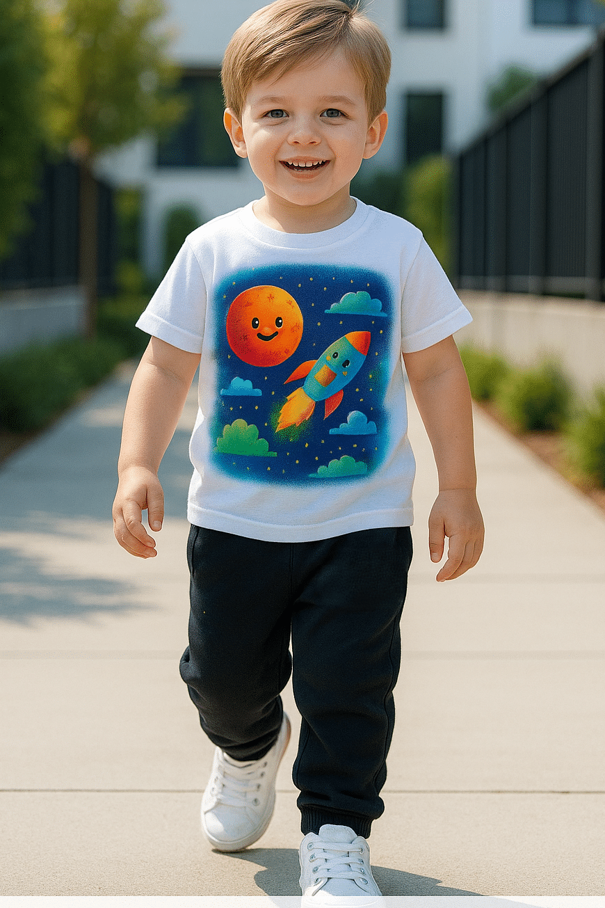 FABOZA Pack of 1 Boys Cotton Blend T-Shirt & Pants Set ( White ) FABOZA Pack of 1 Boys Cotton Blend T-Shirt & Pants Set ( White )