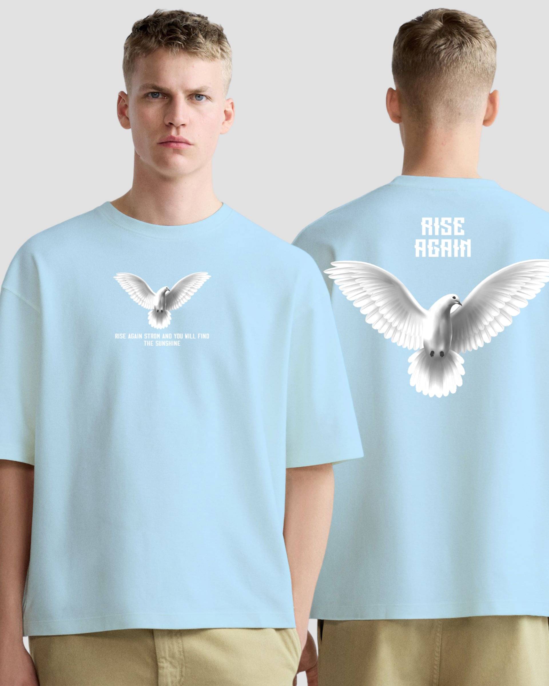 FLYIND VOGUE OUTFIT Men Polyester Regular Fit Self Design T-Shirt ( Sky Blue ) FLYIND VOGUE OUTFIT Men Polyester Regular Fit Self Design T-Shirt ( Sky Blue )