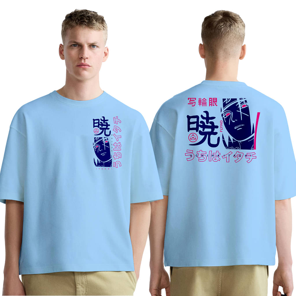     			FLYIND VOGUE OUTFIT Men Polyester Regular Fit Self Design T-Shirt ( Sky Blue )