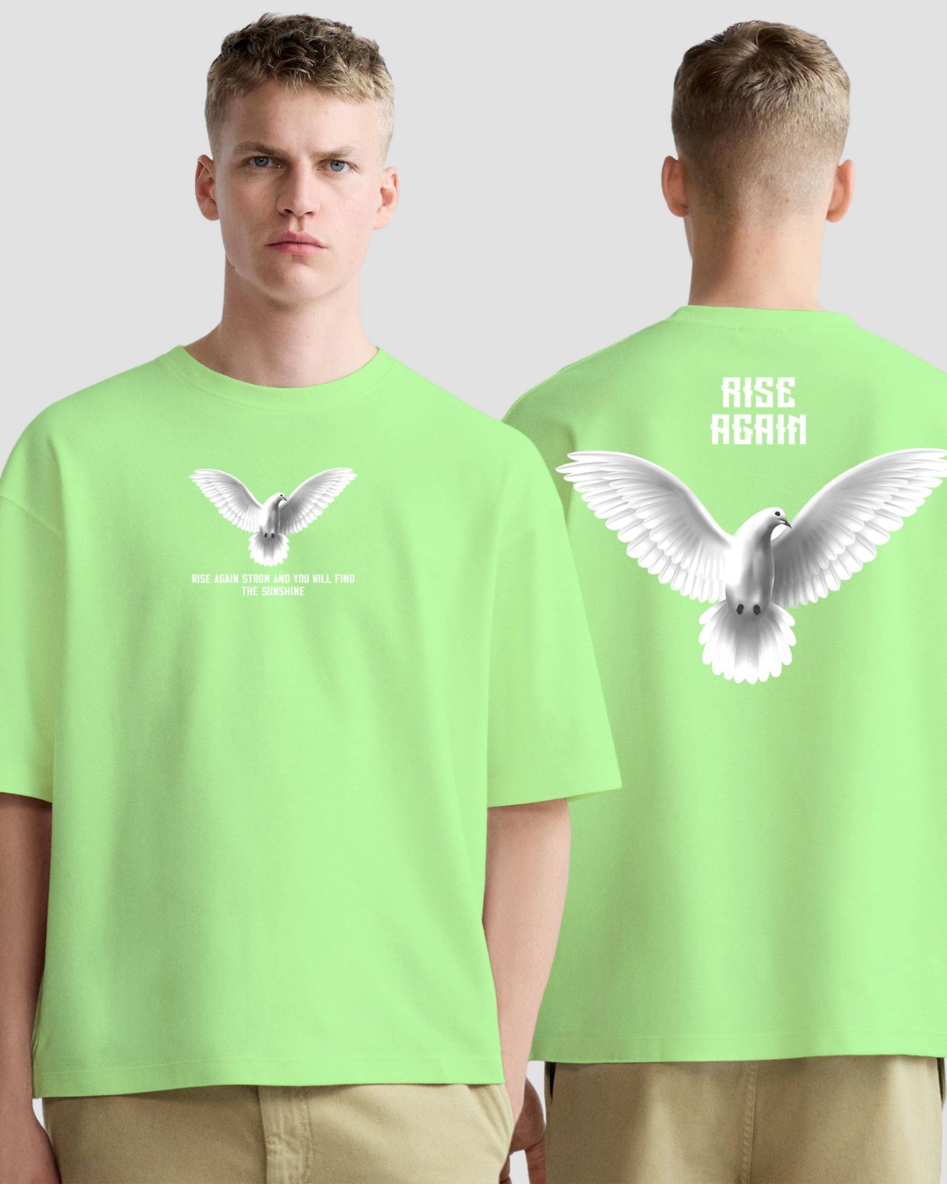     			FLYIND VOGUE OUTFIT Men Polyester Regular Fit Self Design T-Shirt ( Mint Green )