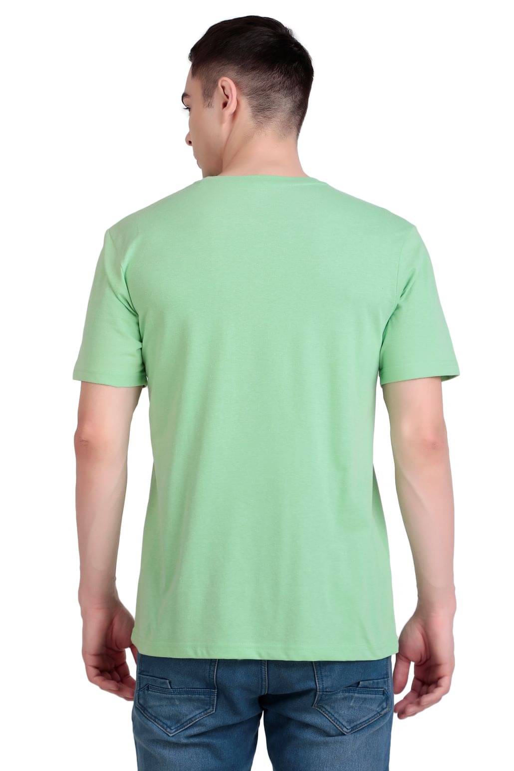     			FLYIND VOGUE OUTFIT Men Polyester Regular Fit Self Design T-Shirt ( Mint Green )