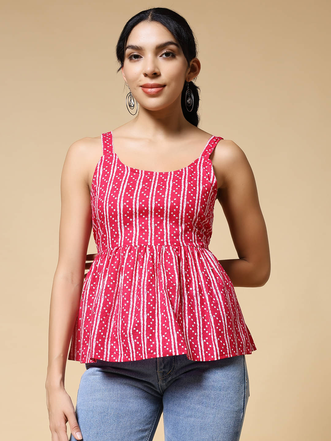     			Istyle Can Women's Cotton Regular Top ( Pink )