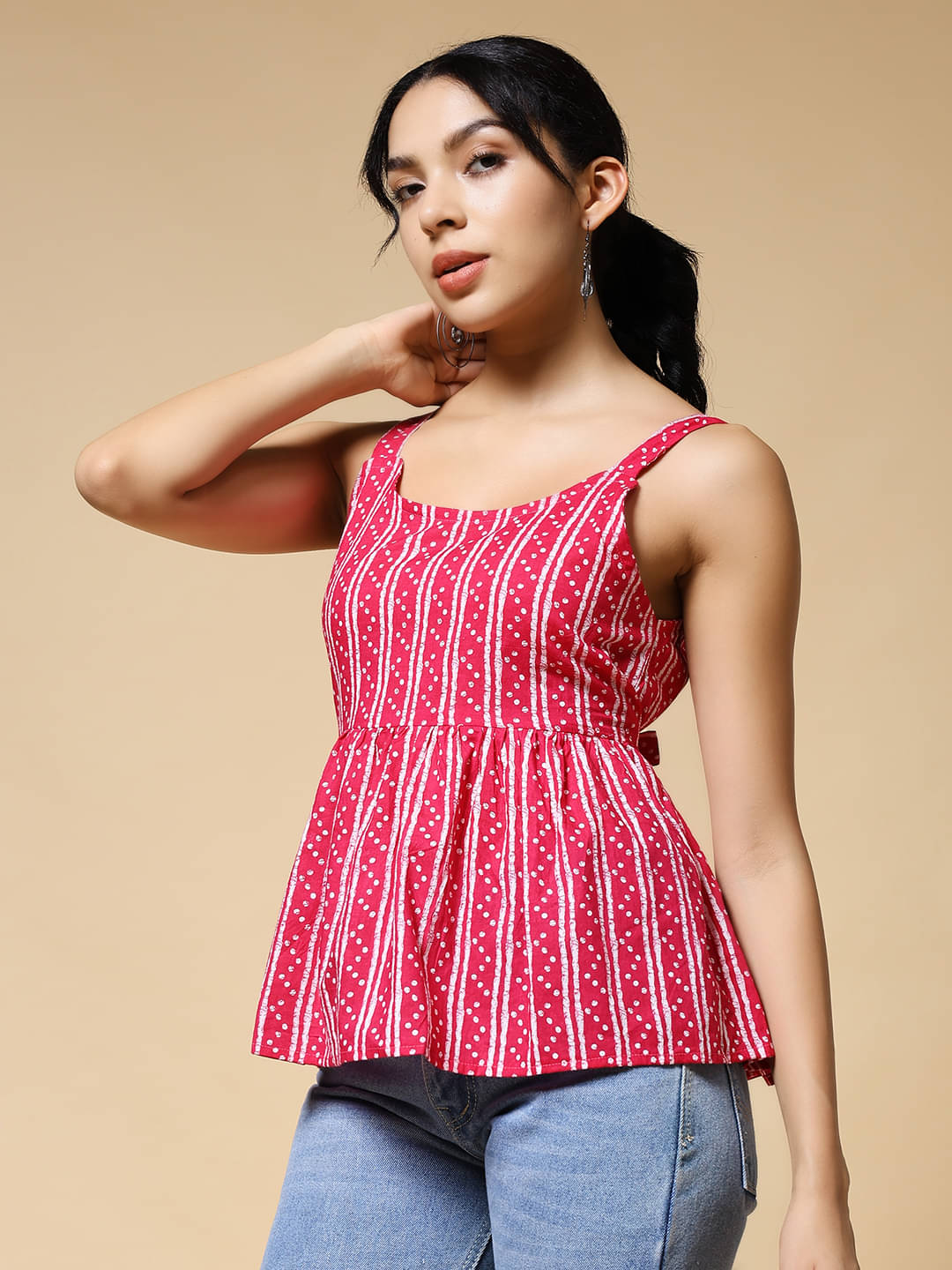     			Istyle Can Women's Cotton Regular Top ( Pink )