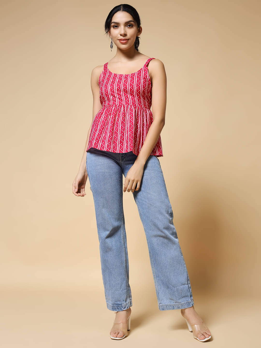     			Istyle Can Women's Cotton Regular Top ( Pink )