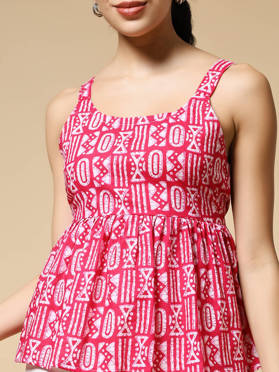     			Istyle Can Women's Cotton Regular Top ( Pink )