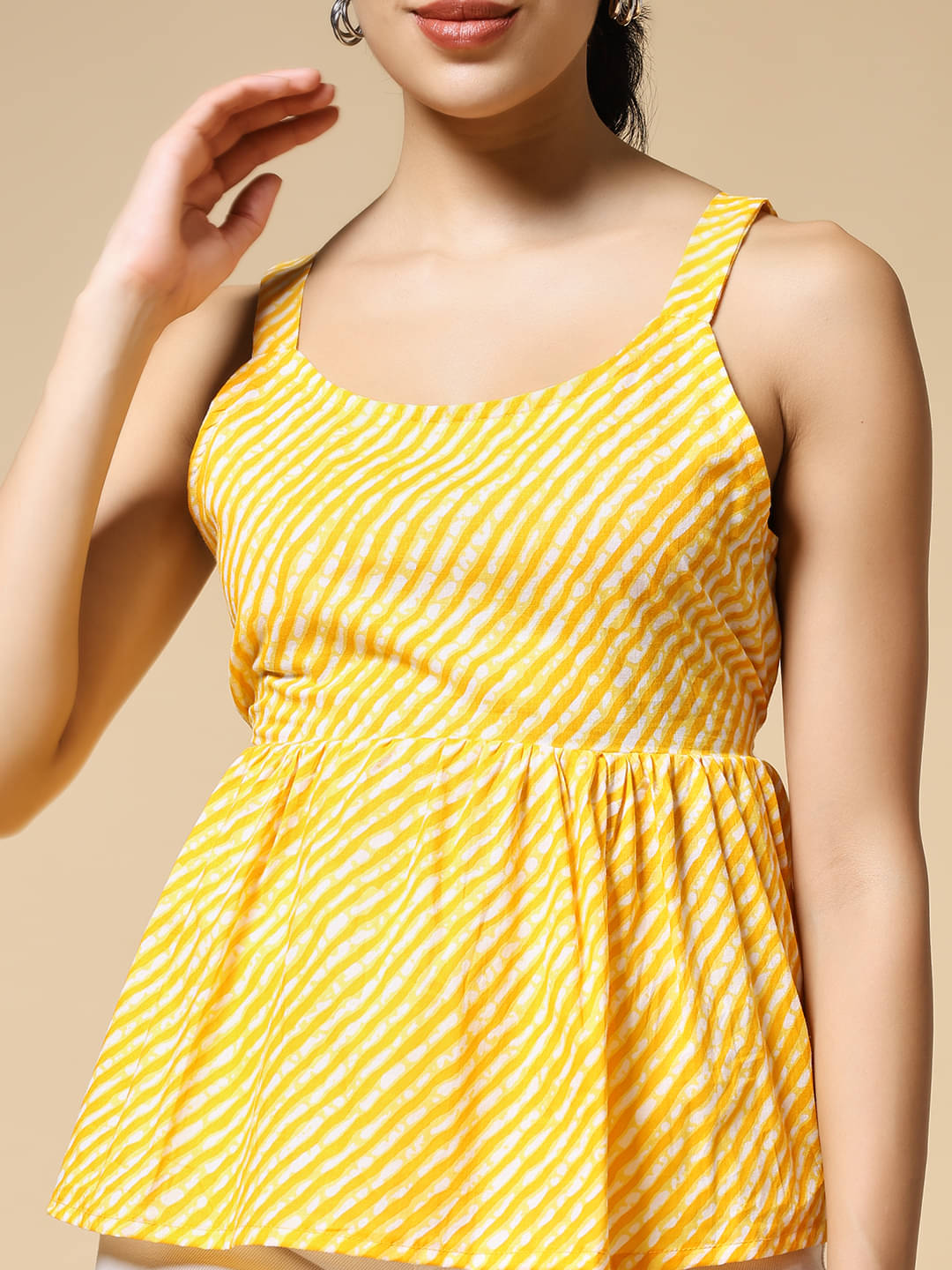     			Istyle Can Women's Cotton Regular Top ( Yellow )