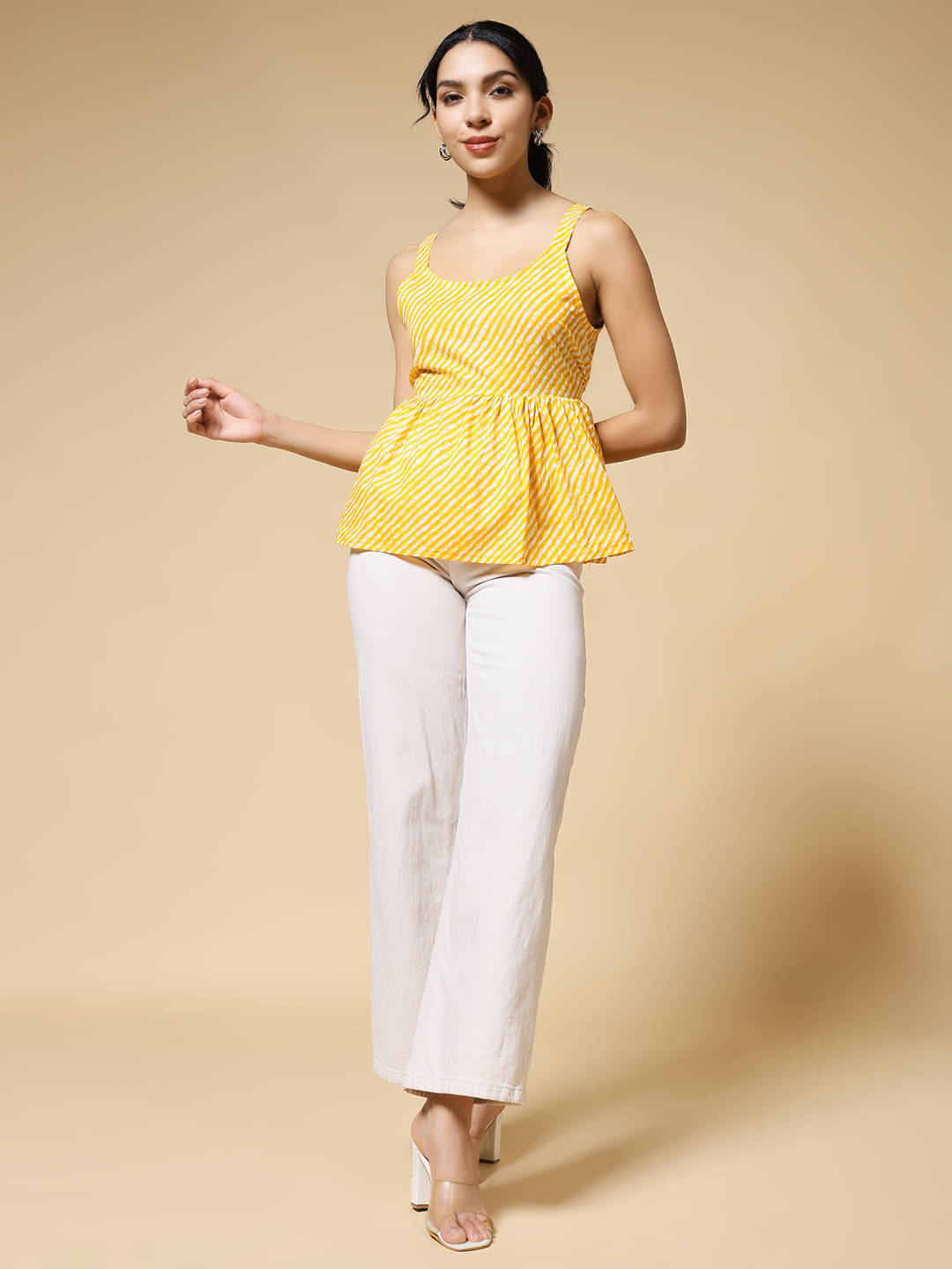     			Istyle Can Women's Cotton Regular Top ( Yellow )