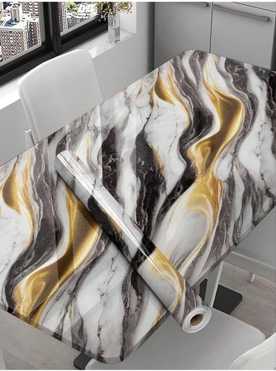     			K SHOP Self-Adhesive Wallpaper Waterproof Old Furniture Vinyl Stickers Wooden Door Wardrobe Desktop PVC Wall Papers(60*200)