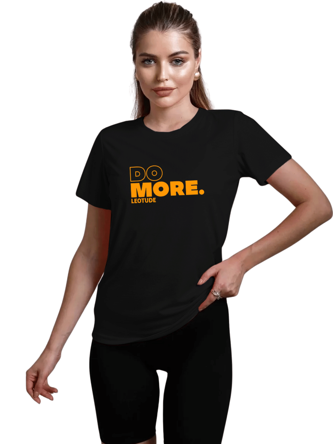 Leotude Women Cotton Blend Printed Regular Fit Round Neck T-Shirt ( Multicolor 1 )     			Leotude Women Cotton Blend Printed Regular Fit Round Neck T-Shirt ( Multicolor 1 )