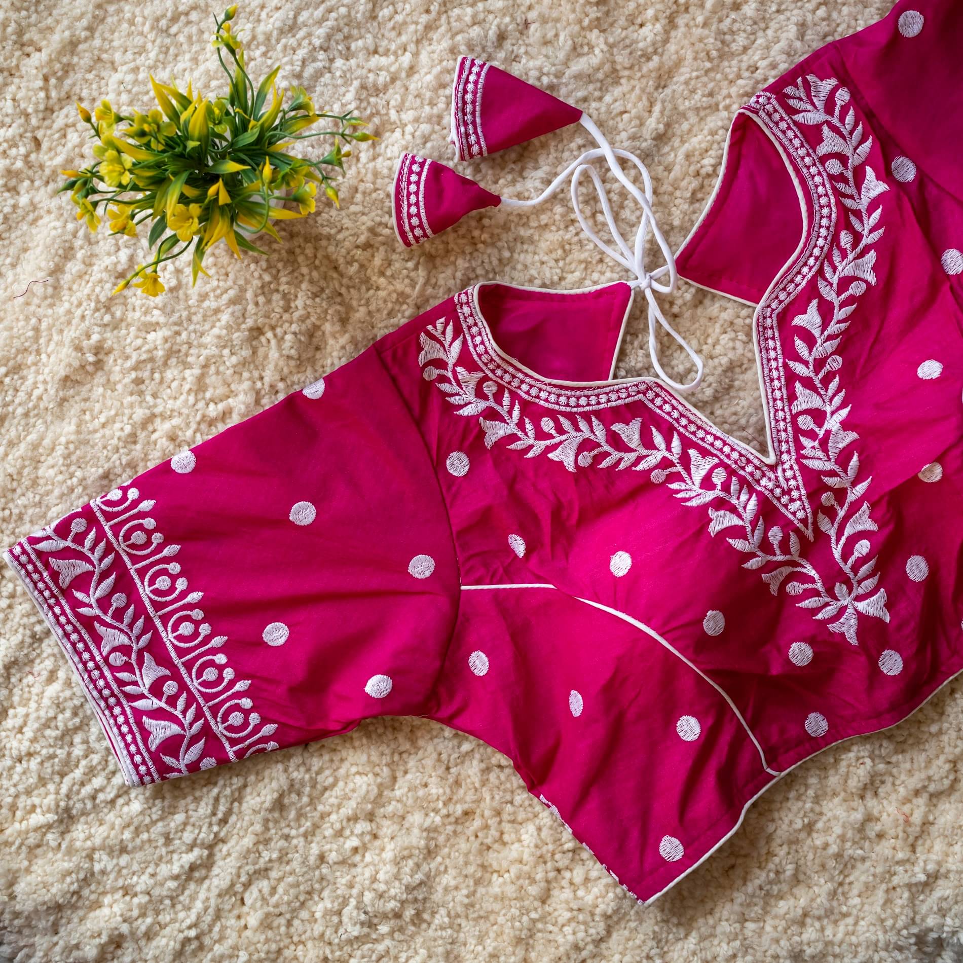     			Modern Mughals Rani Readymade with Pad Art Silk Women's Blouse ( Pack of 1 )