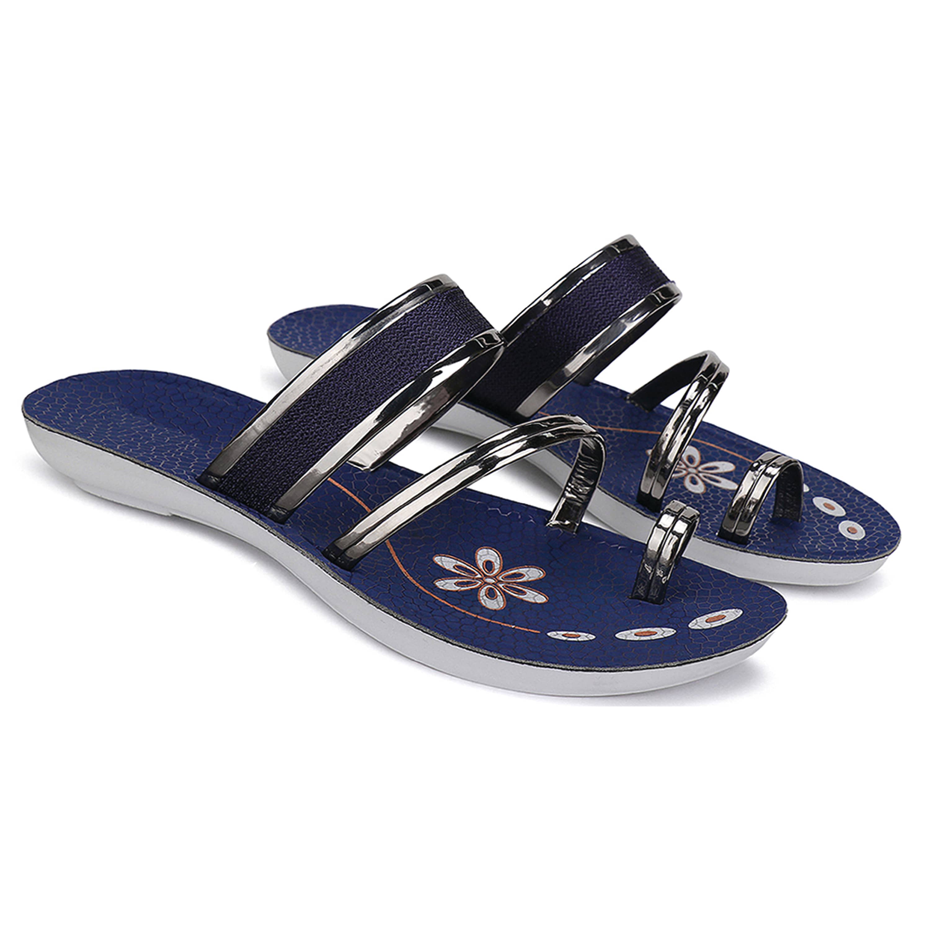 PENNEN Blue Women's Thong Flip Flop