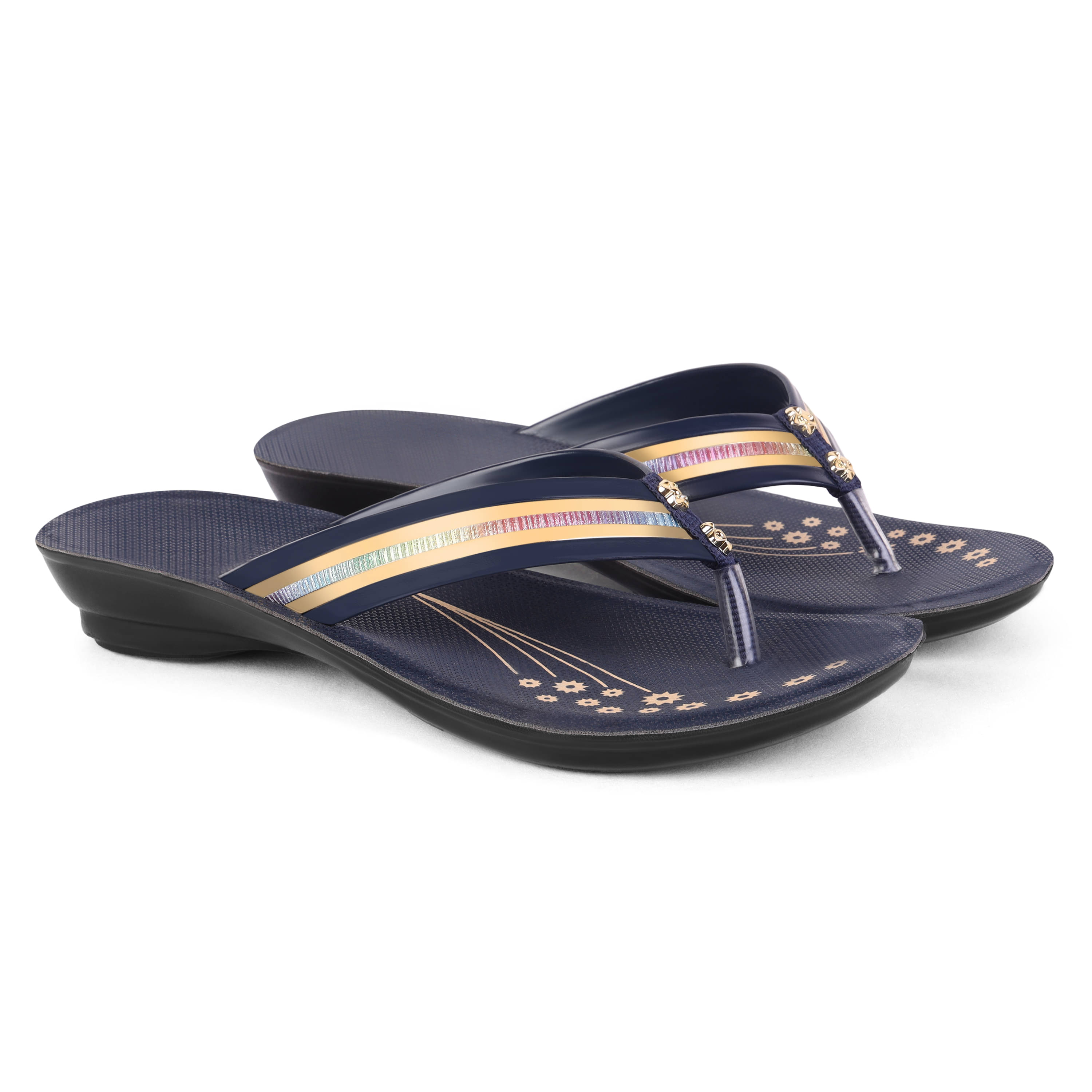     			PENNEN Blue Women's Thong Flip Flop