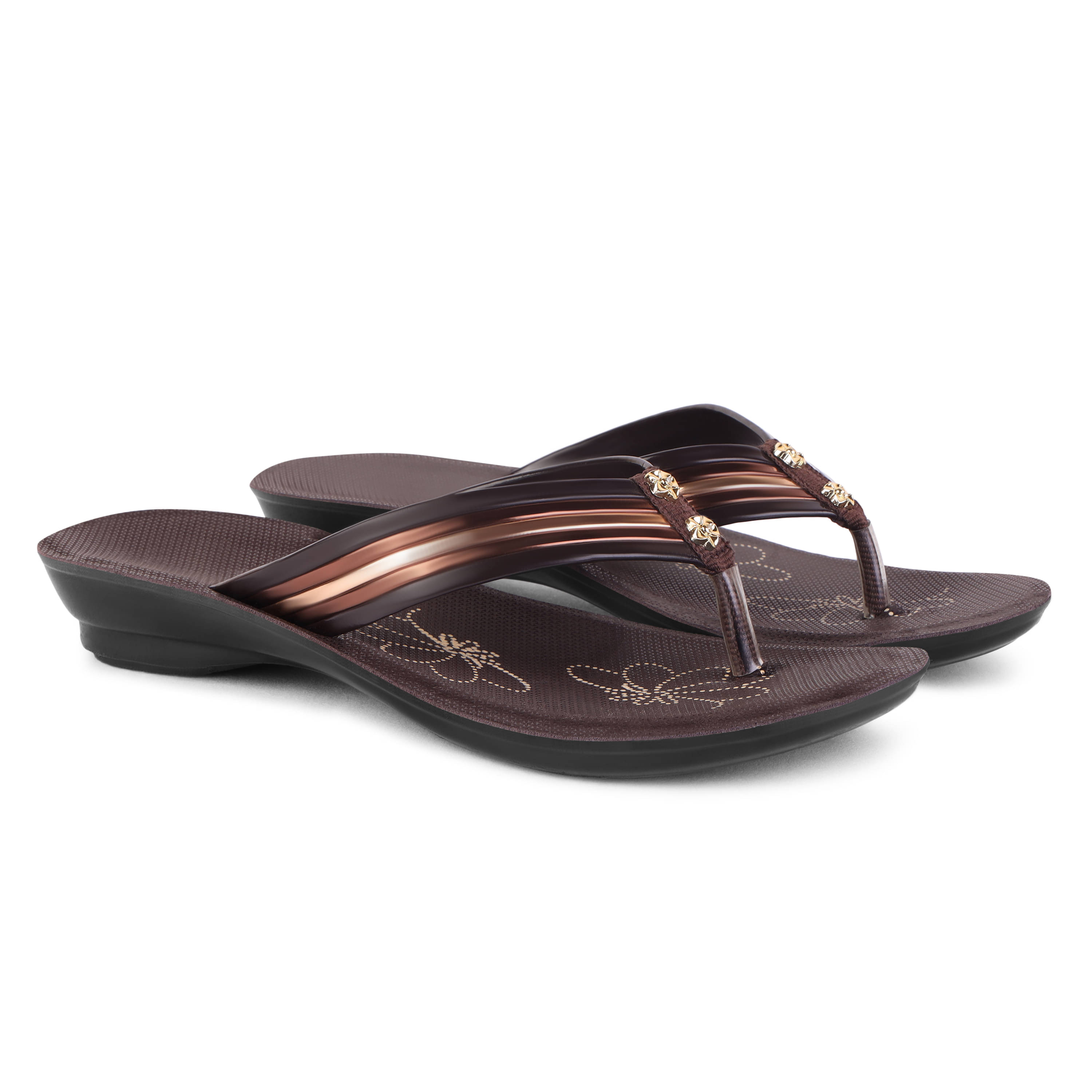     			PENNEN Brown Women's Thong Flip Flop