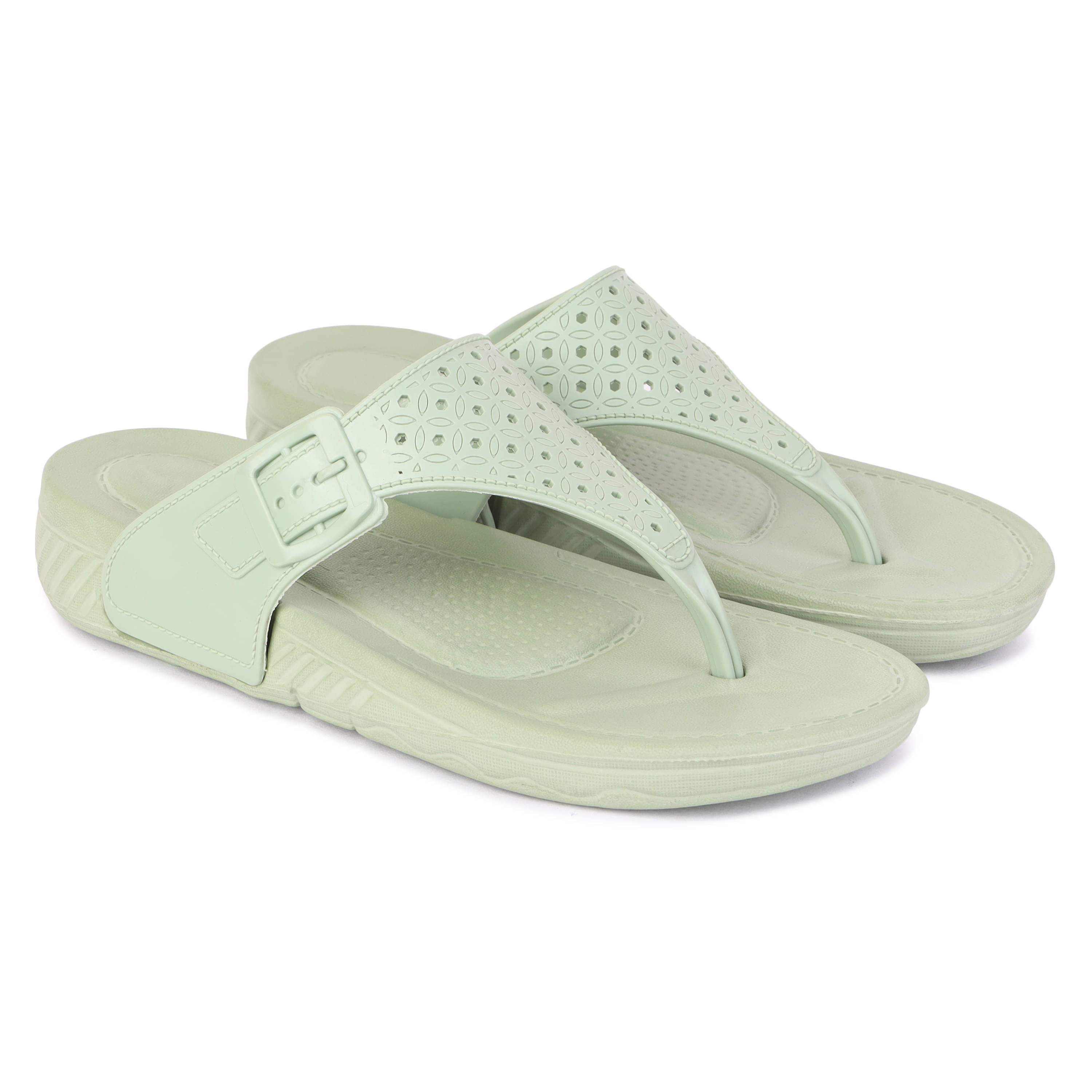     			PENNEN Green Women's Thong Flip Flop