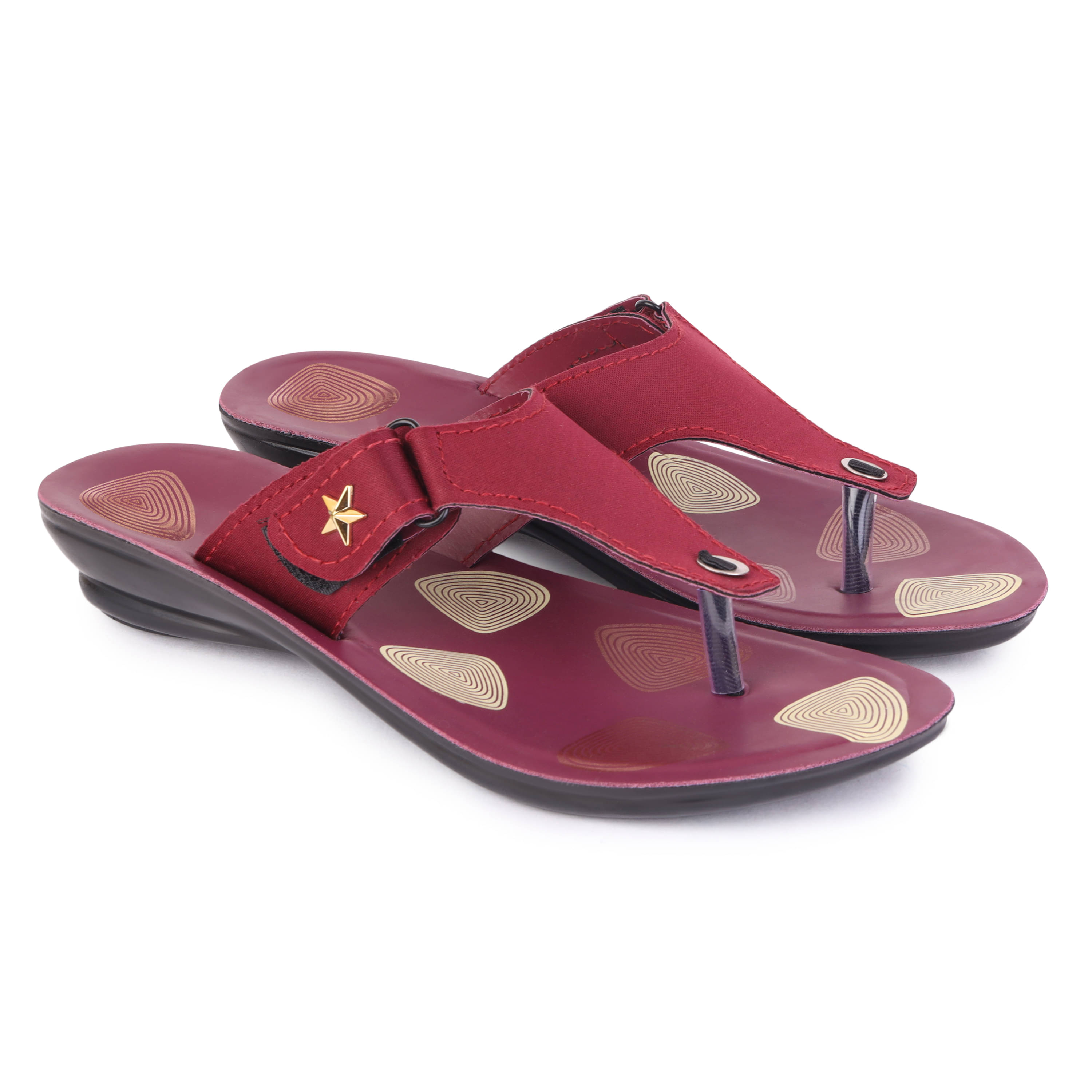     			PENNEN Maroon Women's Thong Flip Flop