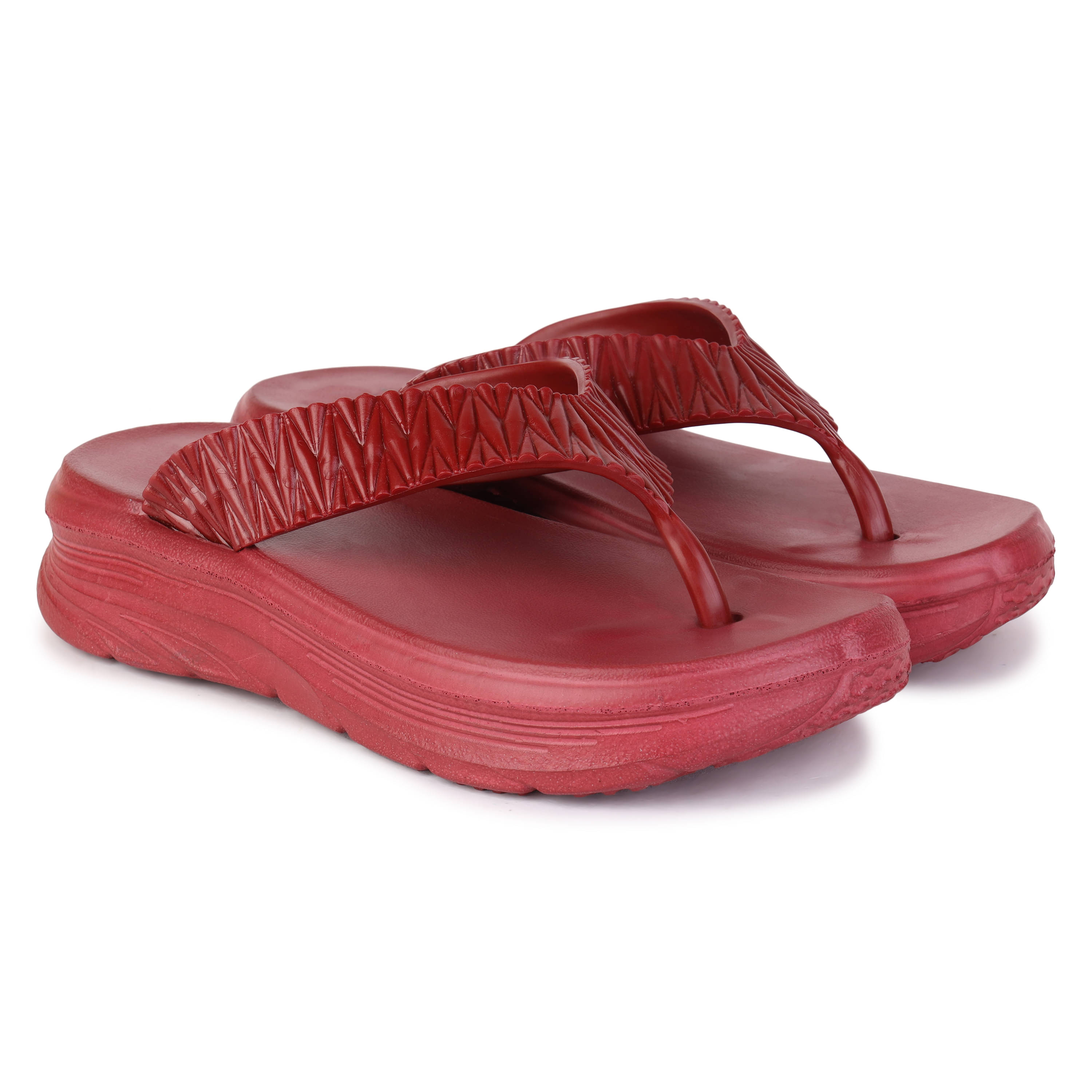     			PENNEN Maroon Women's Thong Flip Flop