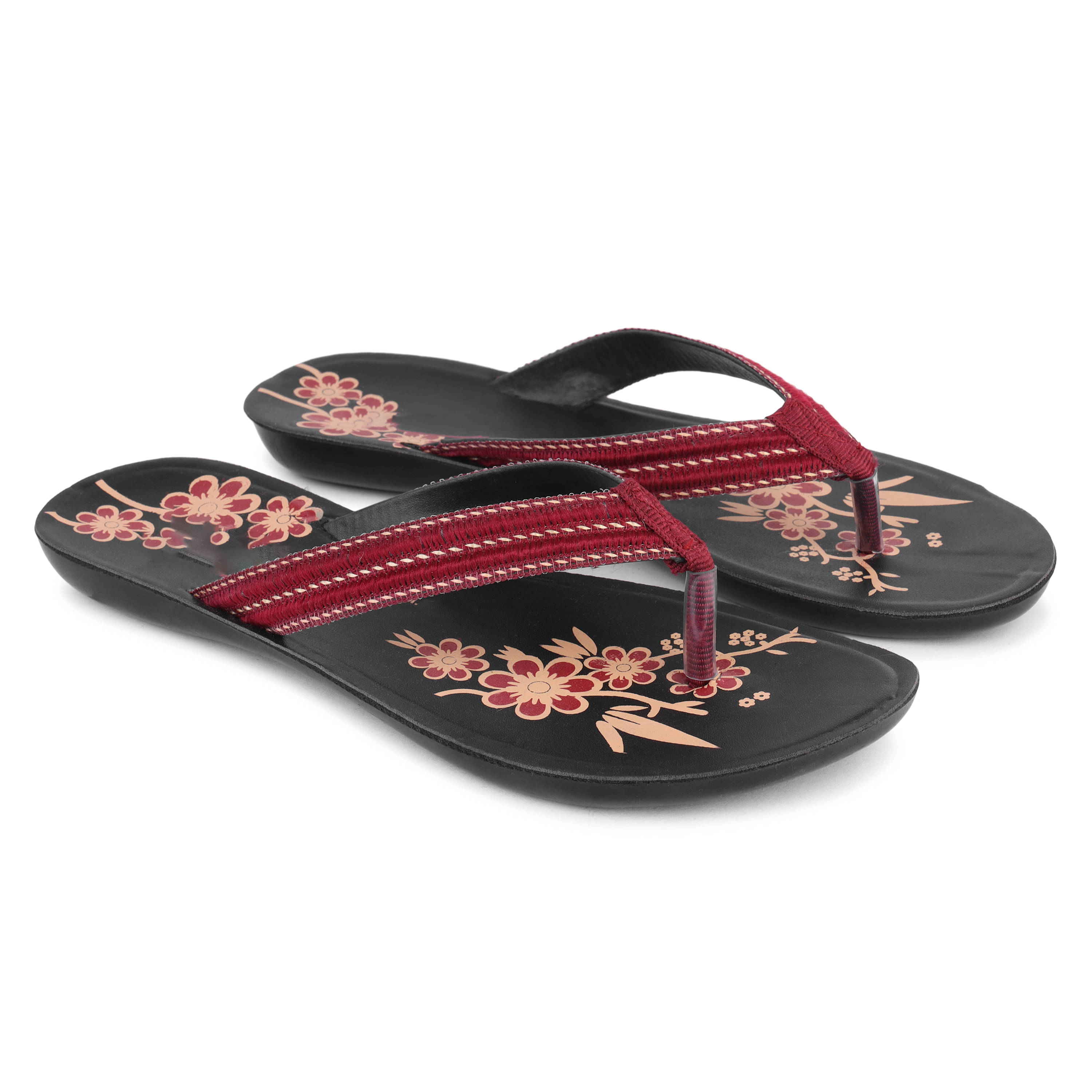     			PENNEN Red Women's Thong Flip Flop