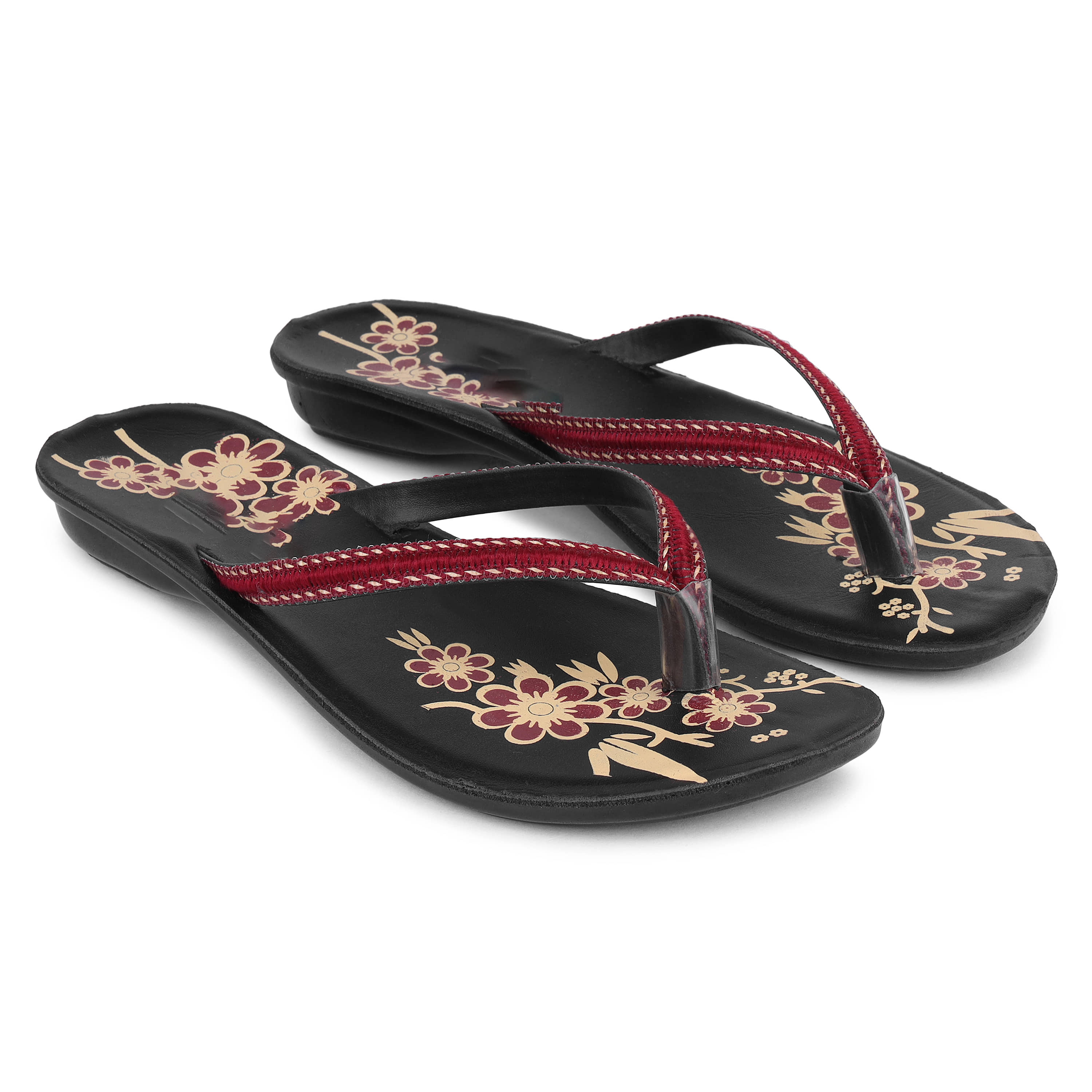 PENNEN Red Women's Thong Flip Flop