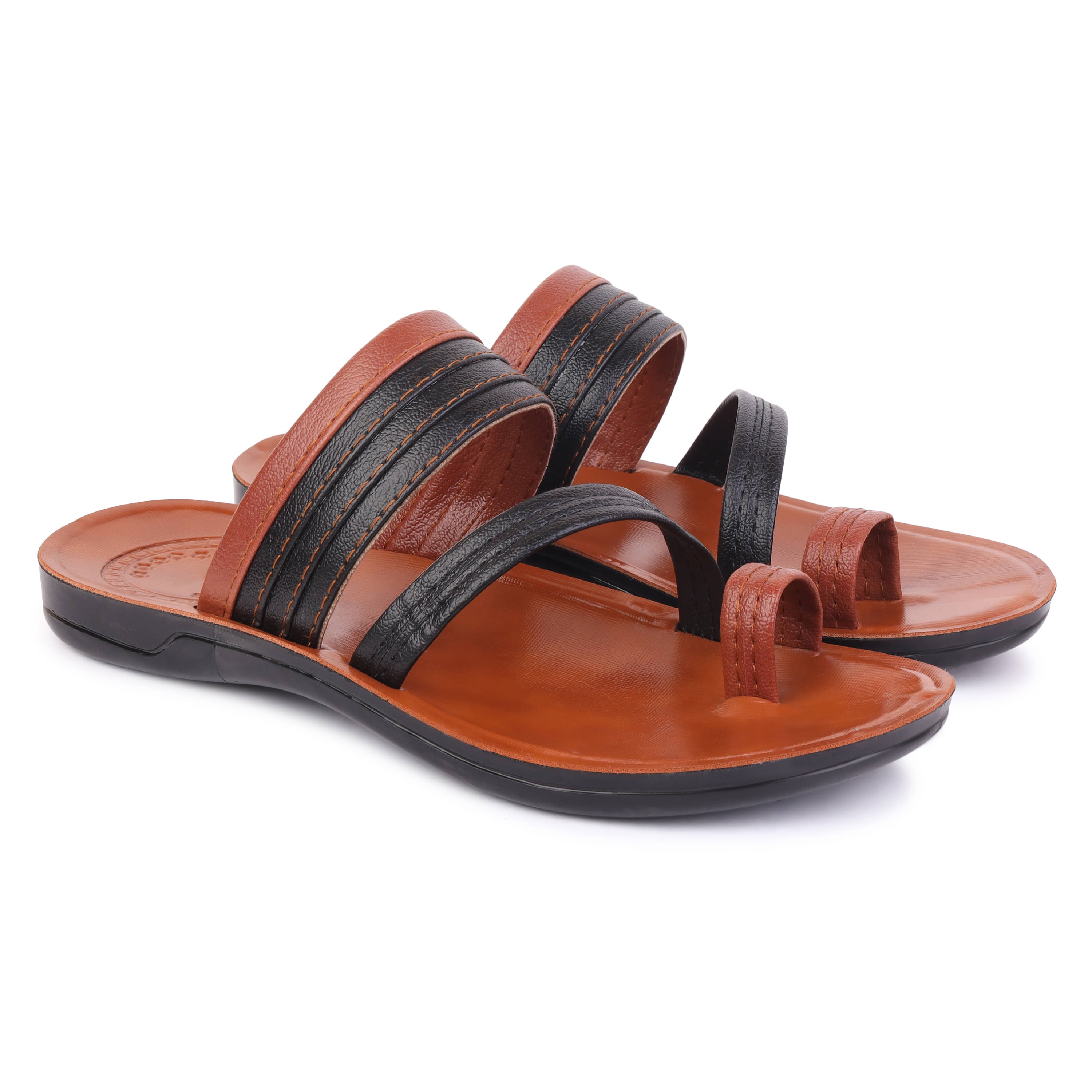     			PENNEN Tan Men's Thong Flip Flop