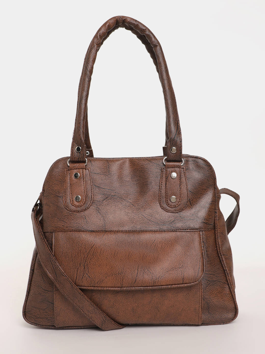     			Springberry Handheld Bag PU Set of 1 ( Coffee )